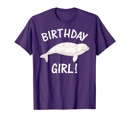 Birthday Beluga Whale T-Shirt - Custom Art Print Unisex - T-Shirt, Sweatshirt, Hoodie