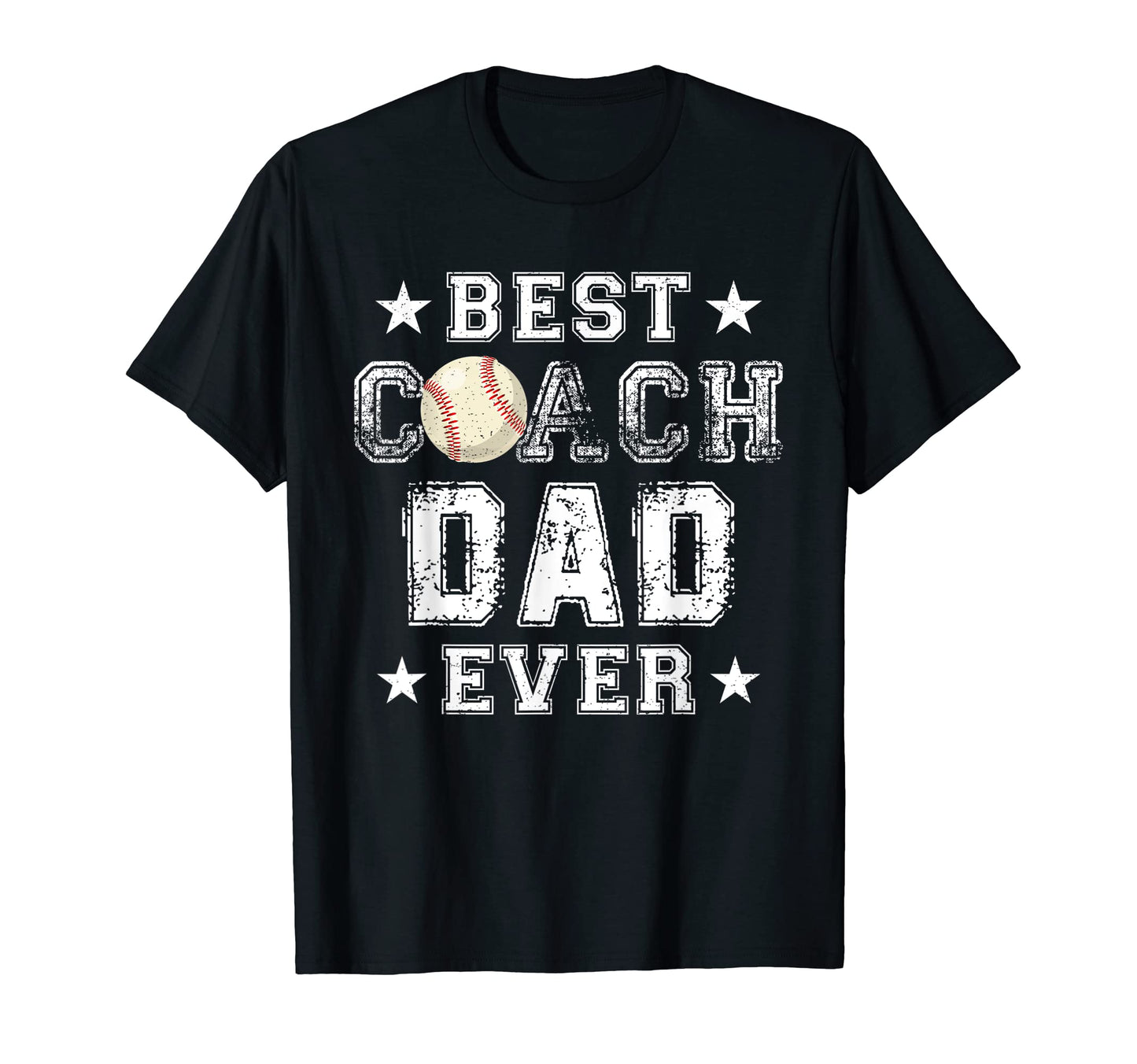 Best Baseball Coach Dad Ever Funny T-Shirt - Custom Art Print for Adults - T-Shirt, Sweatshirt, Hoodie