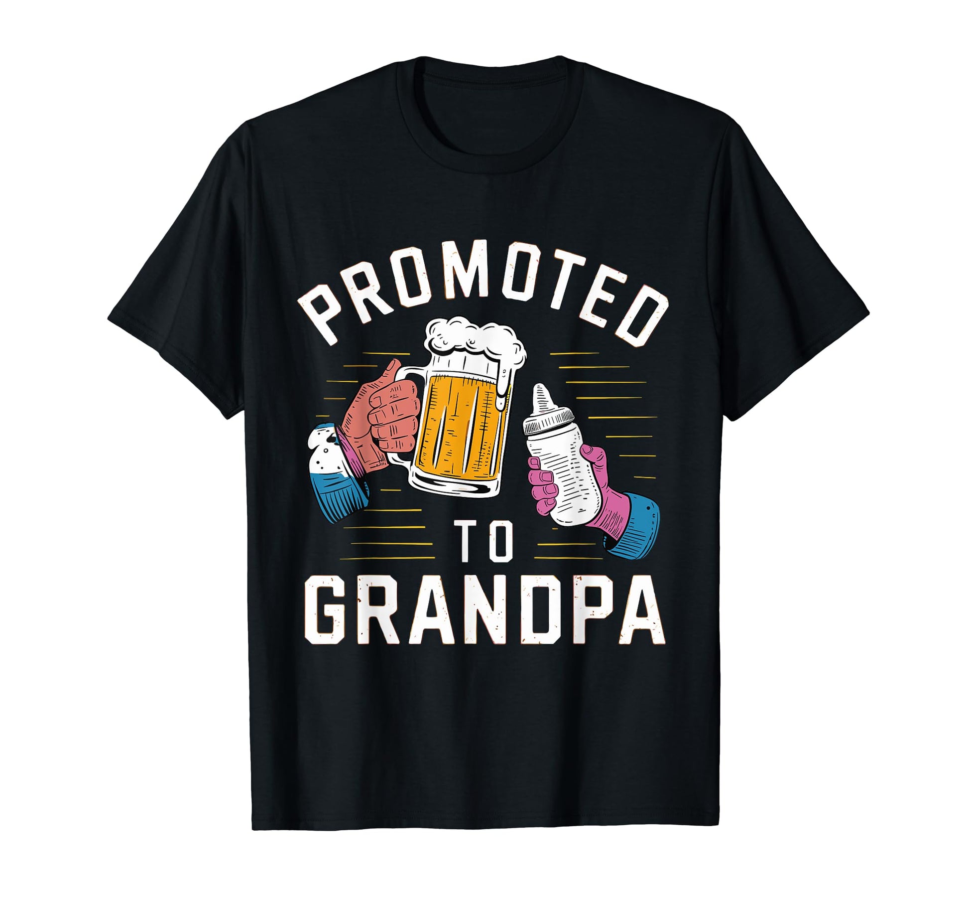 Promoted To Grandpa Grandparents T-Shirt - Minimalist Print Men Women - T-Shirt, Sweatshirt, Hoodie