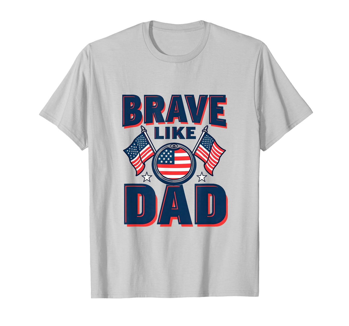 Brave Like Dad Military Child Month T-Shirt - Graphic Print Men Women - T-Shirt, Sweatshirt, Hoodie