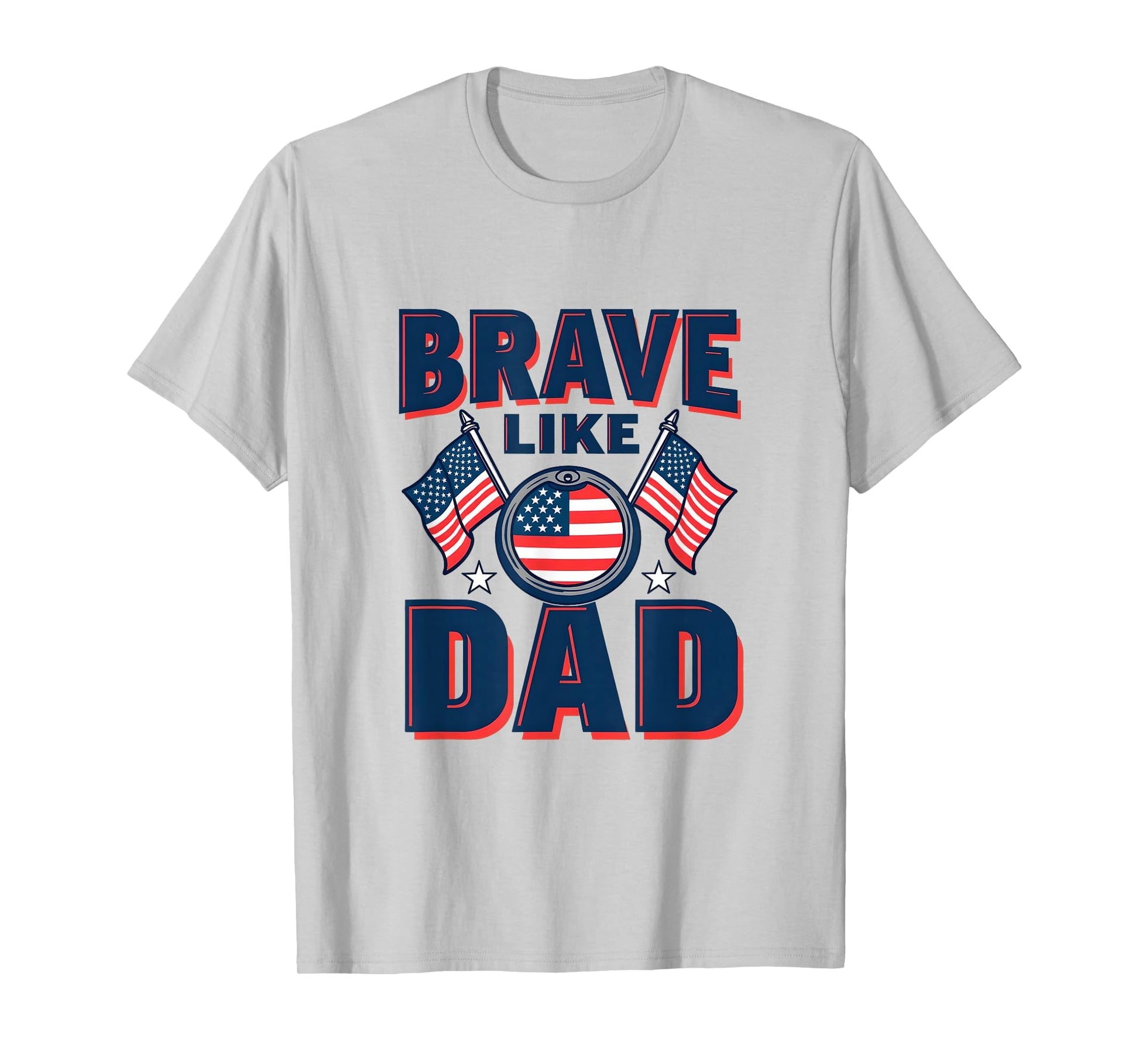 Brave Like Dad Military Child Month T-Shirt - Graphic Print Men Women - T-Shirt, Sweatshirt, Hoodie
