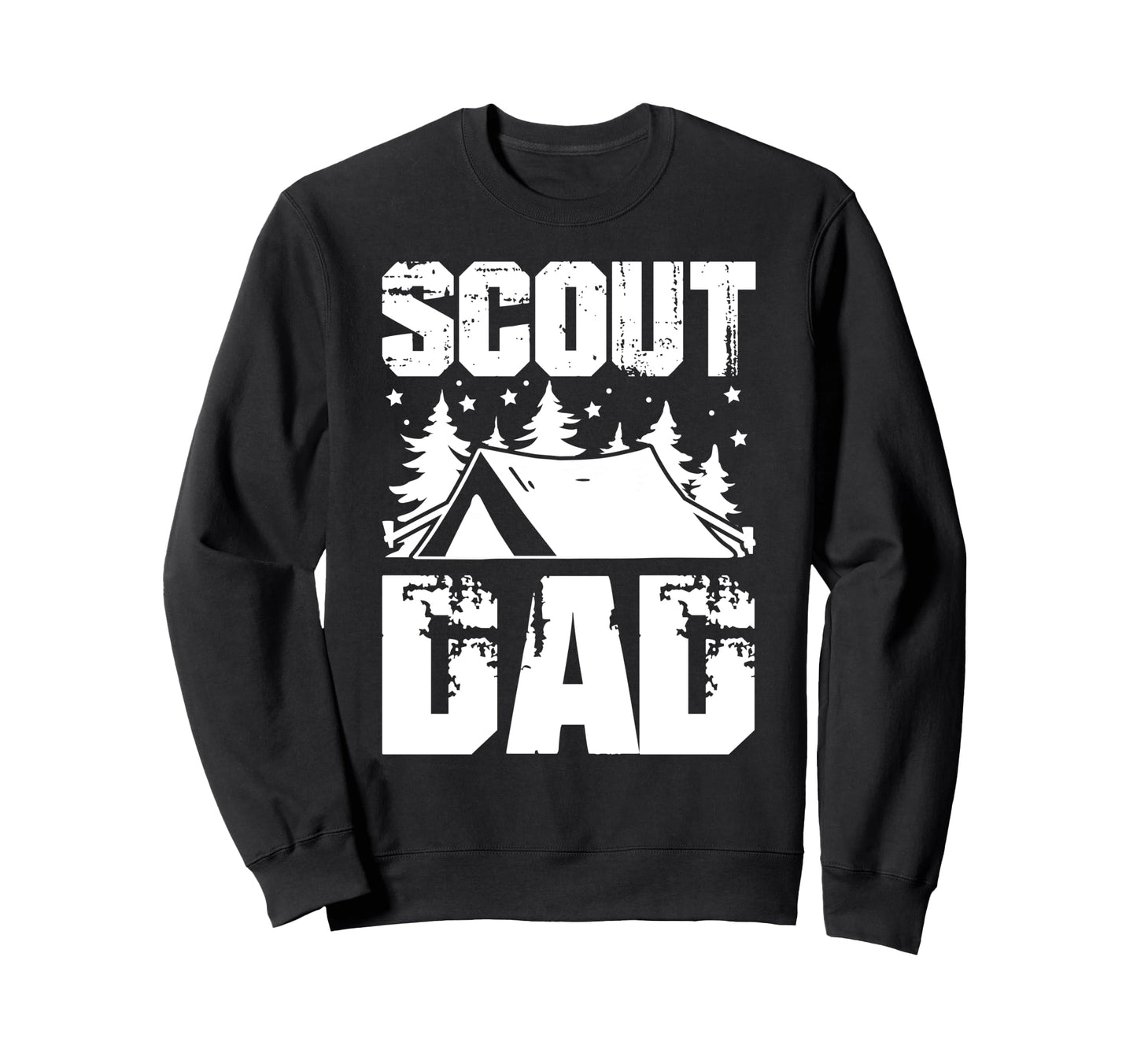Scout Dad Camping Sweatshirt - Minimalist Print Unisex - T-Shirt, Sweatshirt, Hoodie