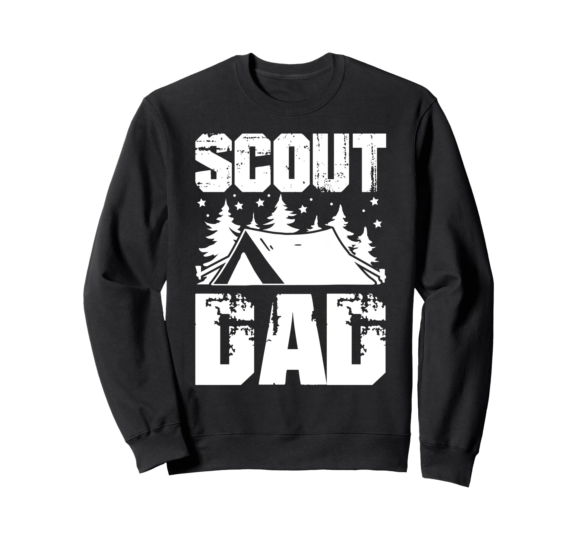 Scout Dad Camping Sweatshirt - Minimalist Print Unisex - T-Shirt, Sweatshirt, Hoodie