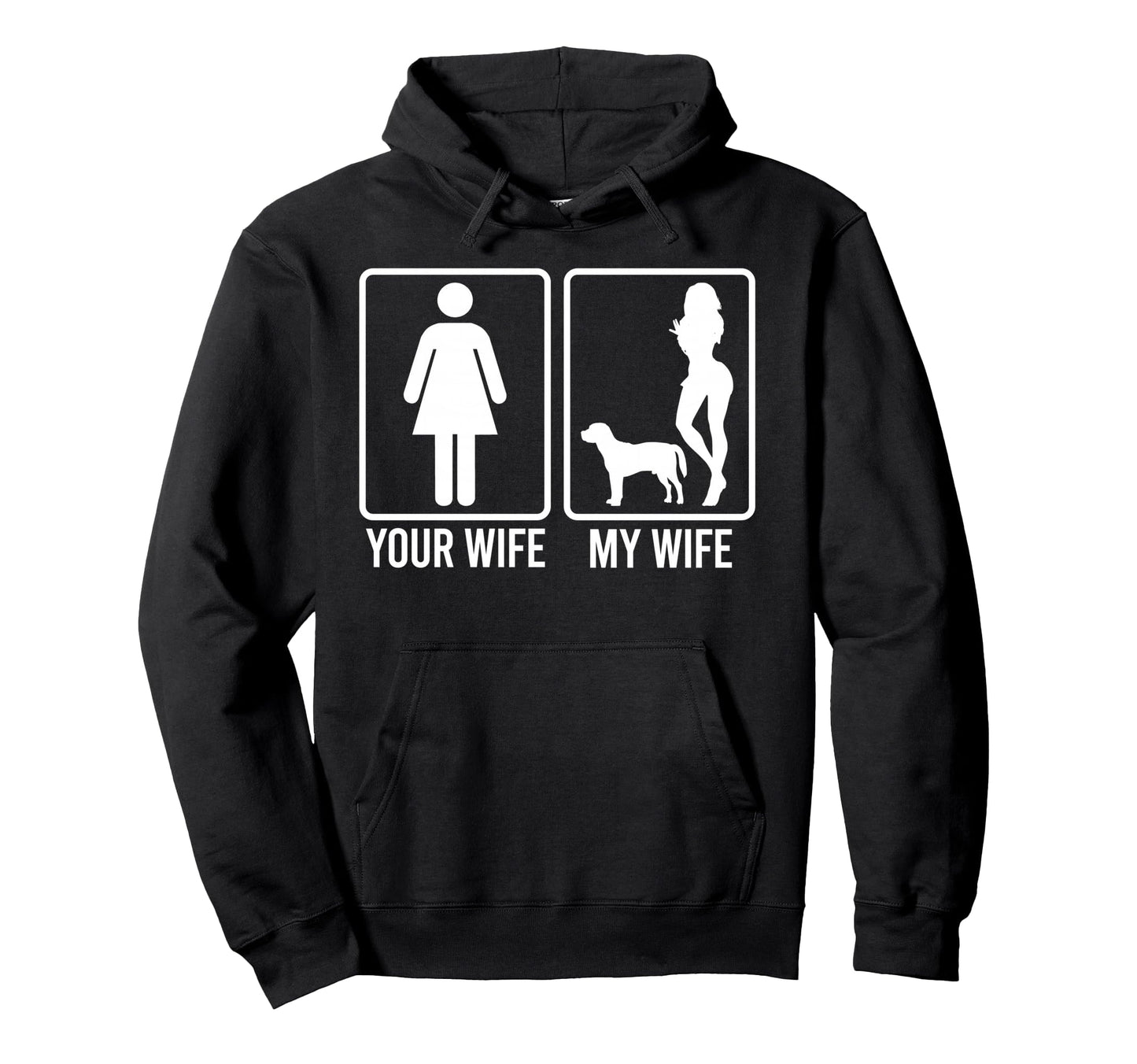 Your Wife My Wife Husband Beagle Dog Dad Hoodie - Unique Graphic Unisex - T-Shirt, Sweatshirt, Hoodie