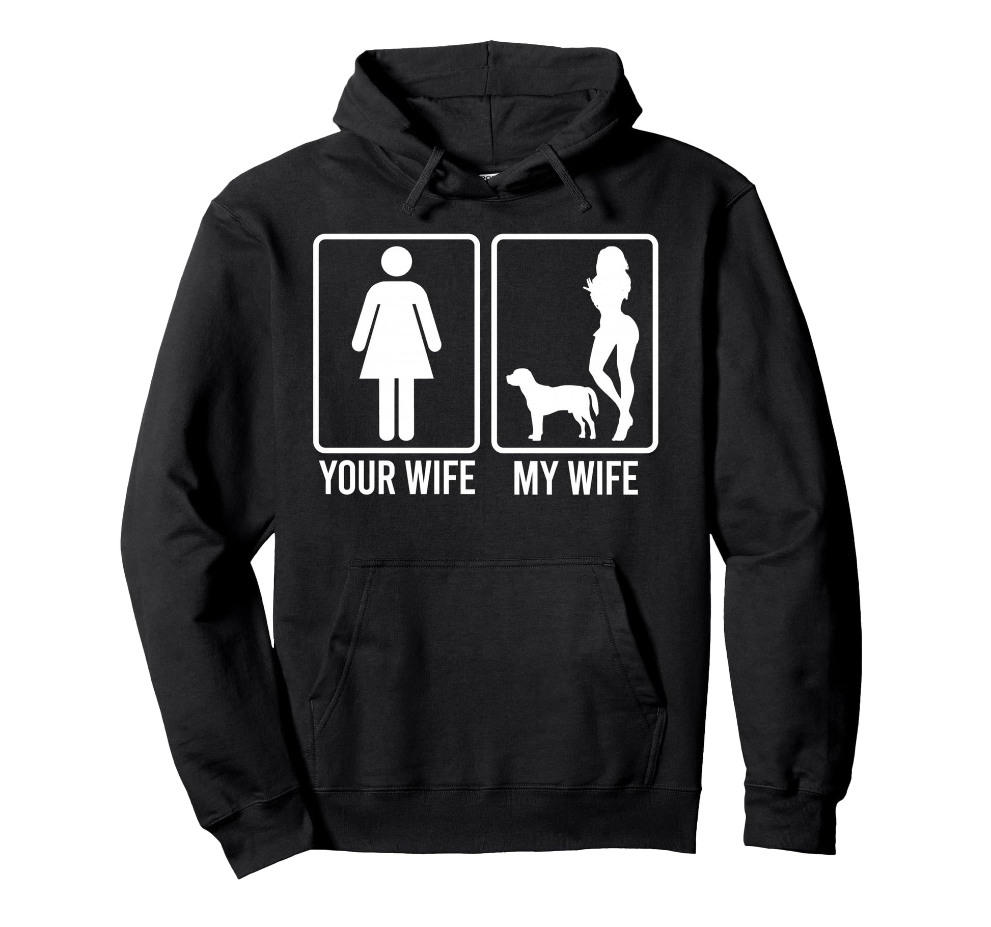 Your Wife My Wife Husband Beagle Dog Dad Hoodie - Unique Graphic Unisex - T-Shirt, Sweatshirt, Hoodie