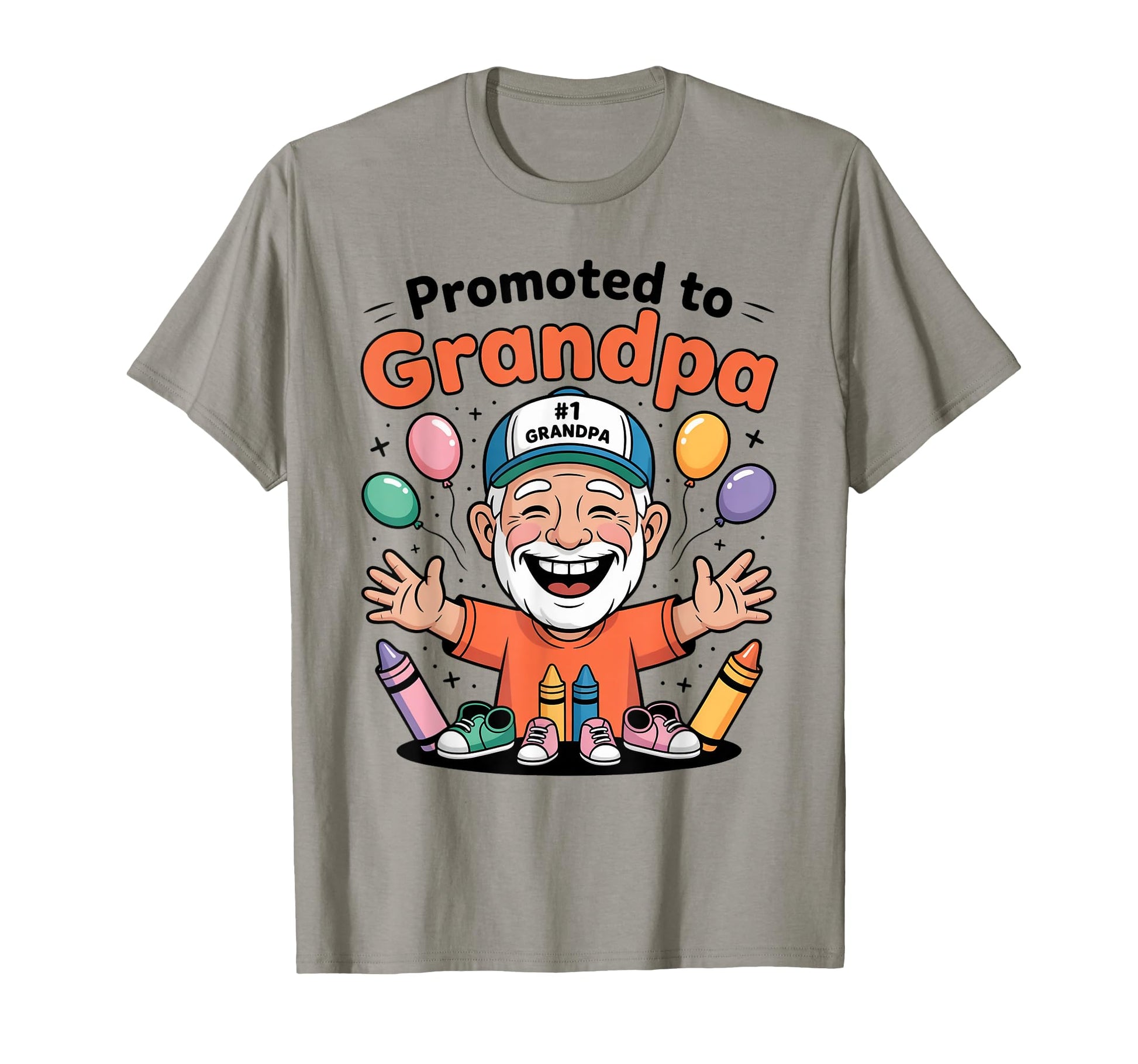 Promoted To Grandpa Funny New T-Shirt - Fun Novelty Design Men Women - T-Shirt, Sweatshirt, Hoodie