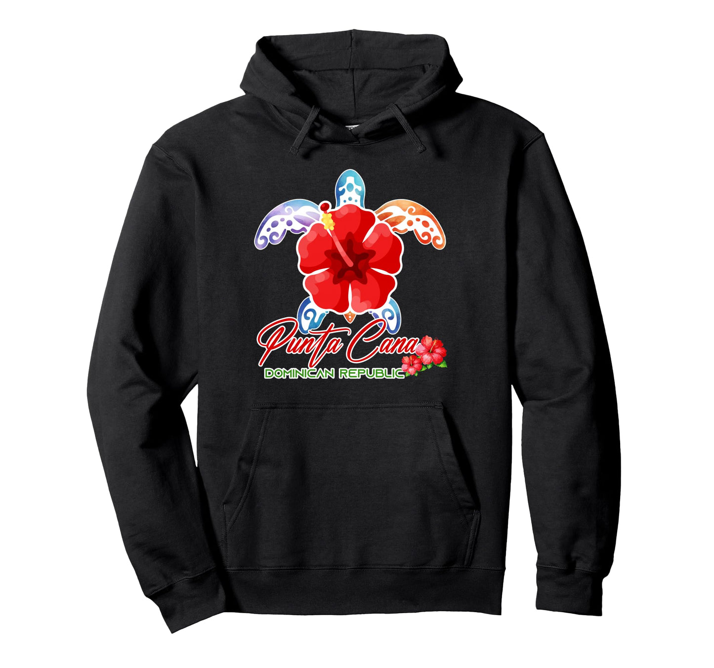 Punta Cana Sea Turtle Tropical Hoodie - Casual Everyday Wear Men Women - T-Shirt, Sweatshirt, Hoodie