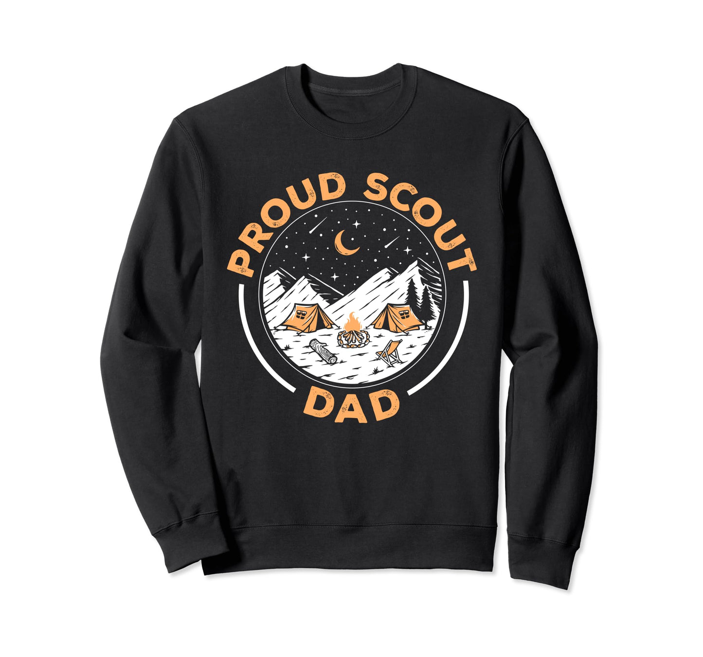 Scout Scouting Proud Scout Dad Camping Sweatshirt - Graphic Print Unisex - T-Shirt, Sweatshirt, Hoodie