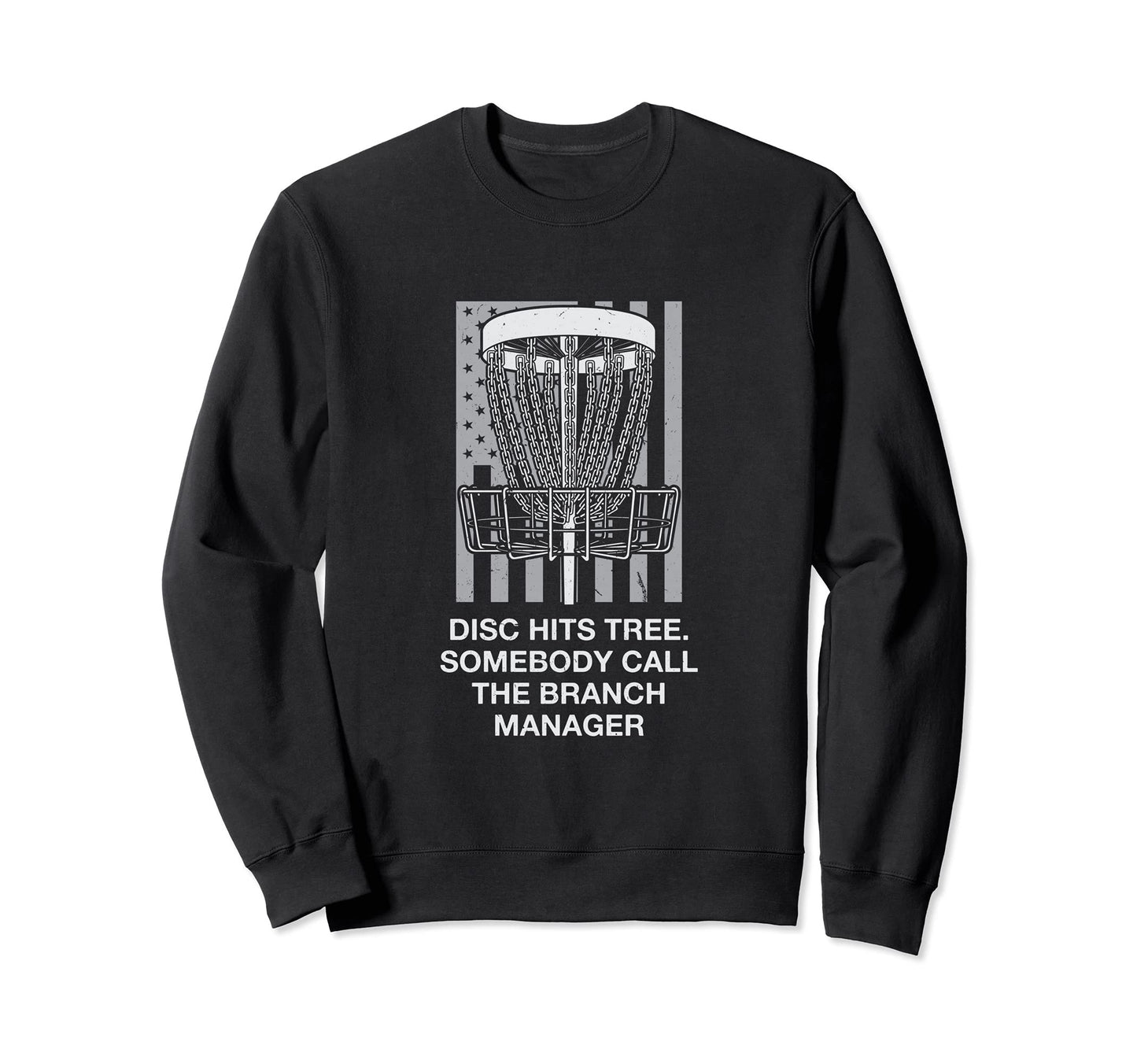 Somebody Call Branch Manager Disc Sweatshirt - Graphic Print for Adults - T-Shirt, Sweatshirt, Hoodie