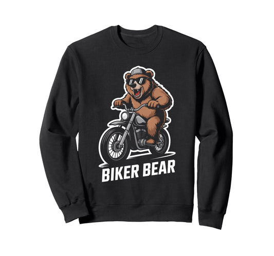 Biker Motorbiker Motorcyclist Sweatshirt - Minimalist Print for Adults - T-Shirt, Sweatshirt, Hoodie