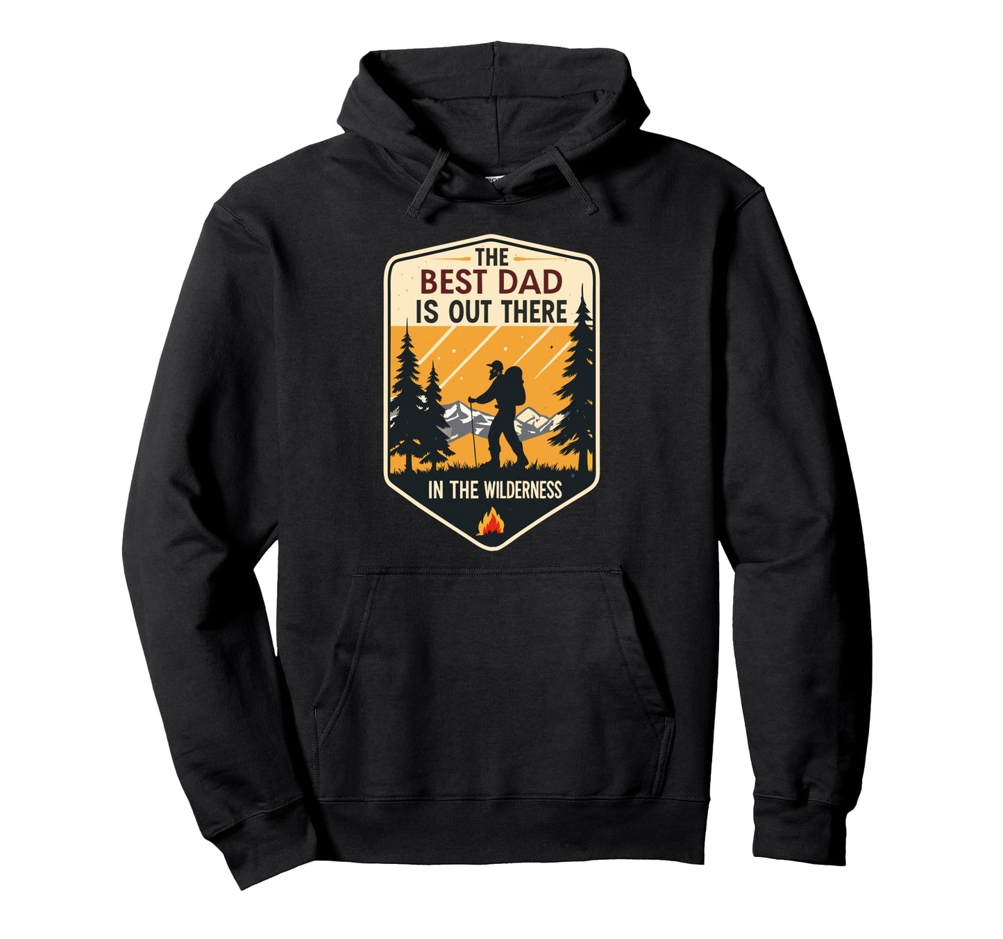 Hiking Papa Fathers Day Best Dad Mountain Hoodie - Aesthetic Graphic Unisex - T-Shirt, Sweatshirt, Hoodie