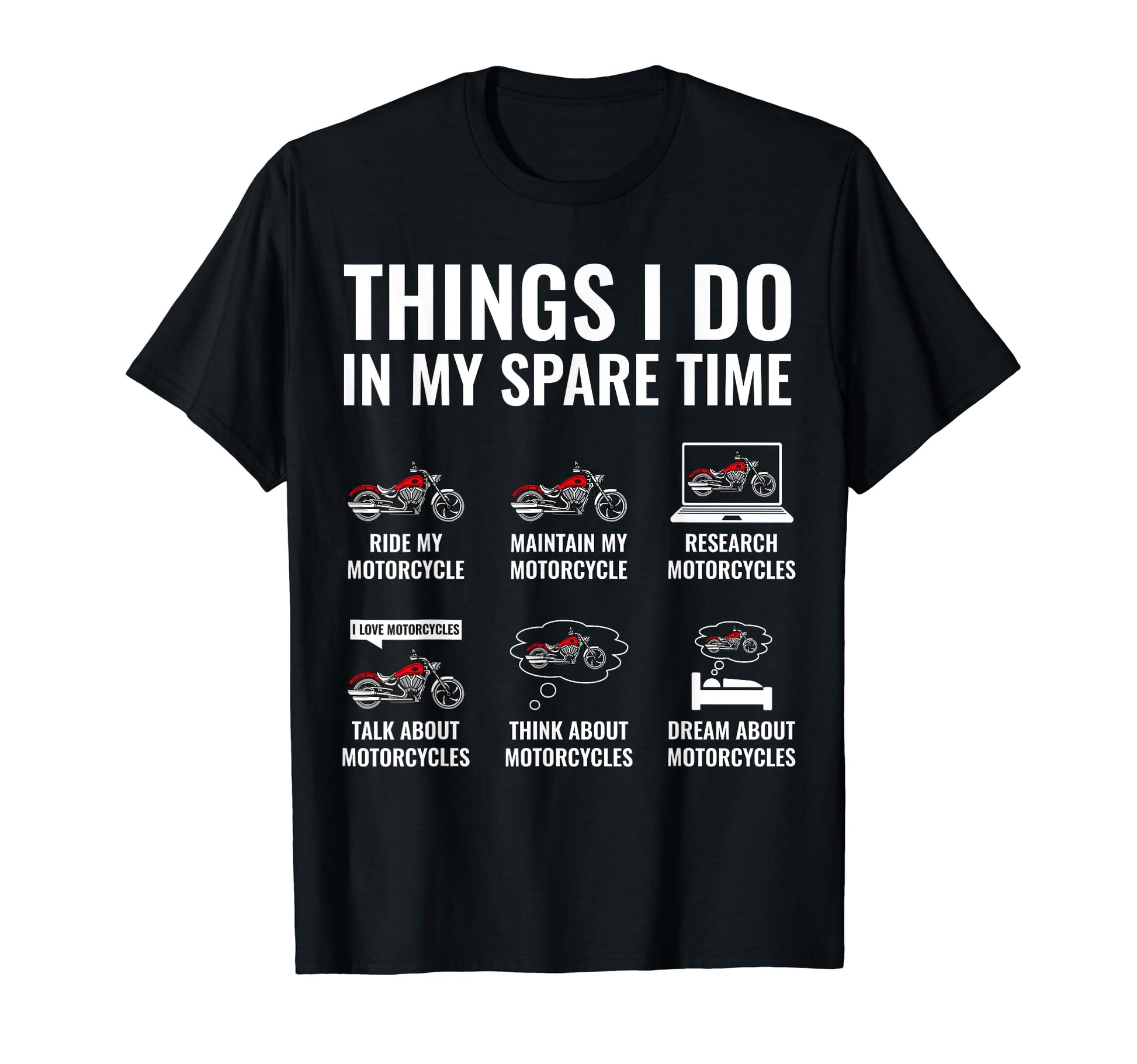 Things I Do My Spare Time Funny T-Shirt - Custom Art Print Unisex - T-Shirt, Sweatshirt, Hoodie