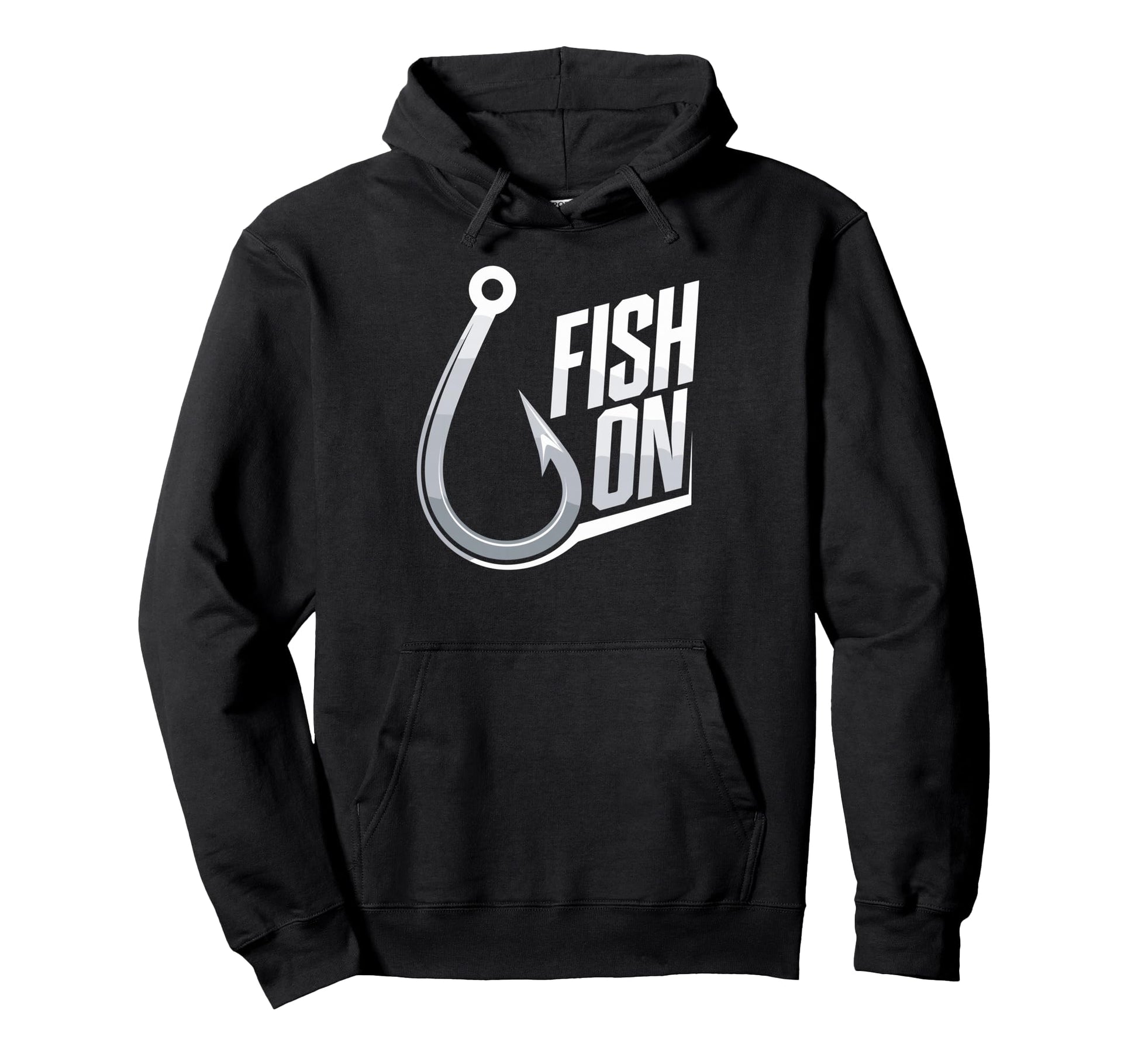 Fish Fishing Hook Fish Fun Fisherman Hoodie - Graphic Print for Adults - T-Shirt, Sweatshirt, Hoodie