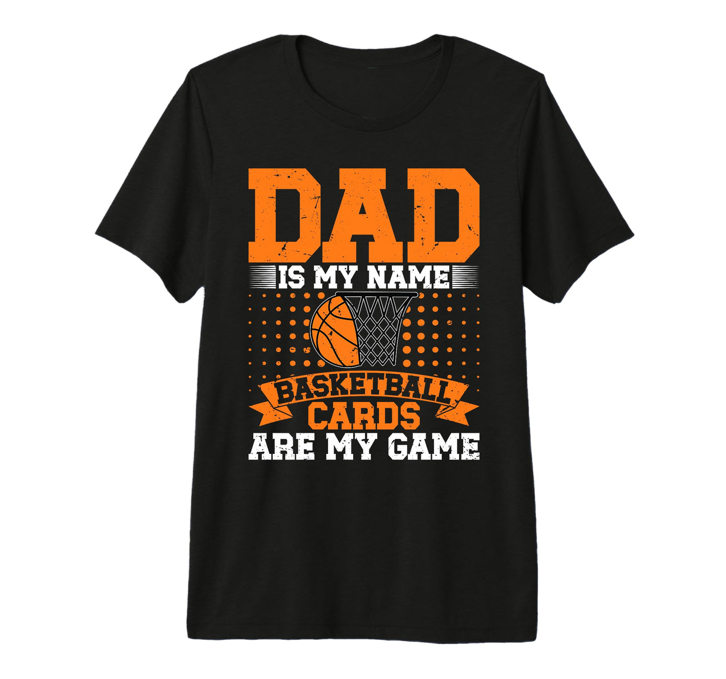 Dad Basketball Card Collector Tri T-Shirt - Custom Art Print for Adults - T-Shirt, Sweatshirt, Hoodie