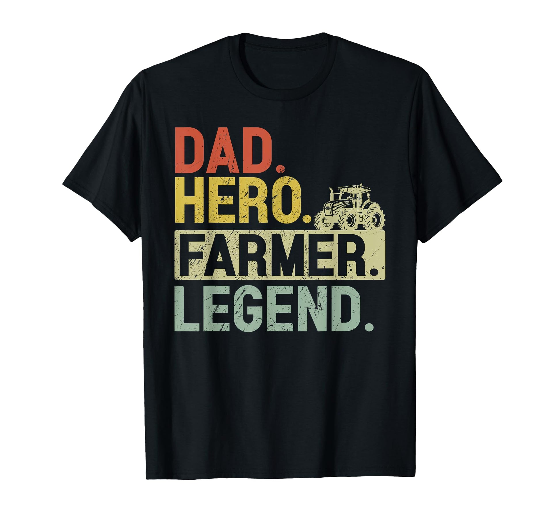Dad Hero Farmer Legend Fathers Day T-Shirt - Trendy Graphic for Adults - T-Shirt, Sweatshirt, Hoodie