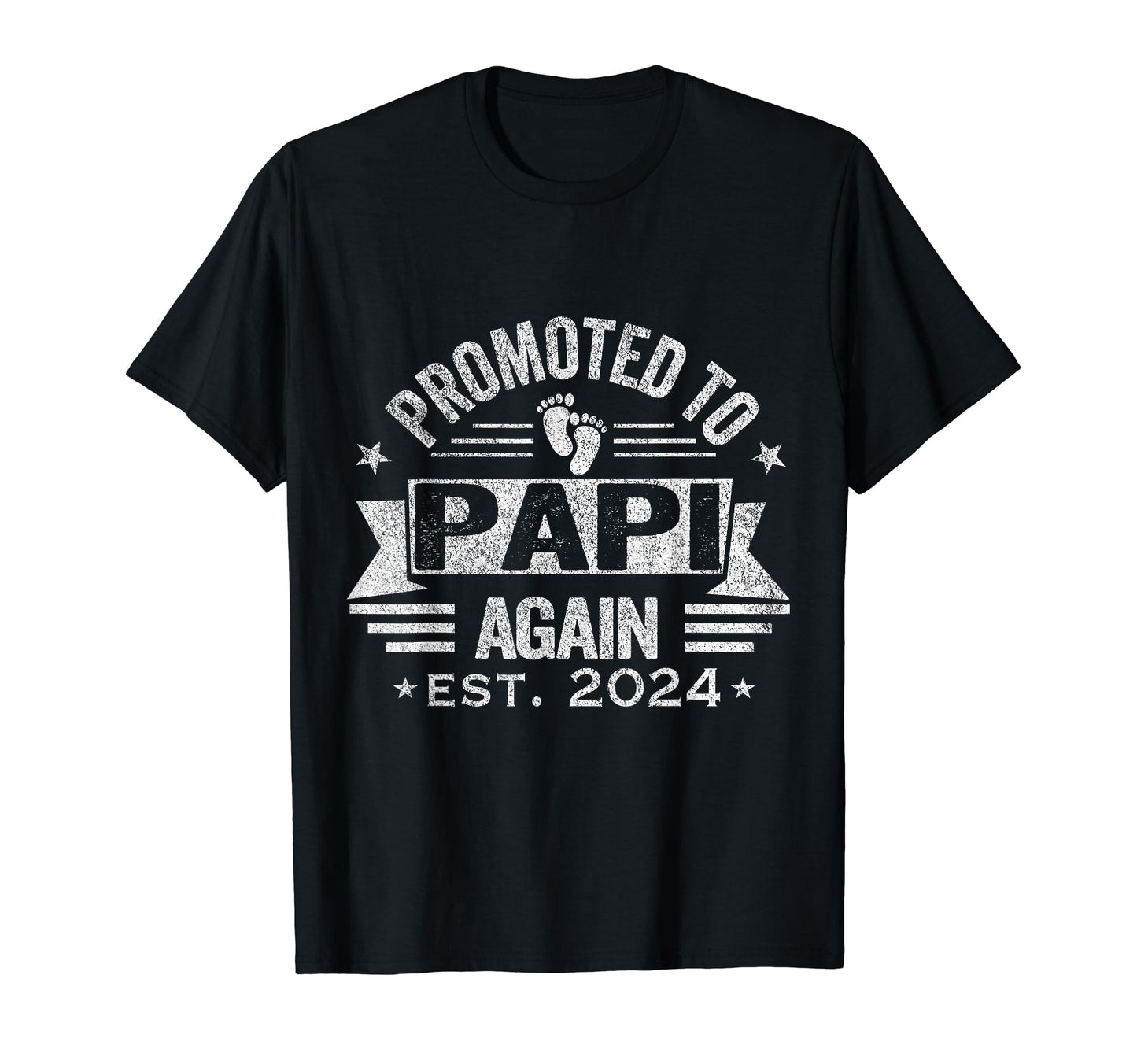 Promoted To Papi Again 2024 Grandpa T-Shirt - Custom Art Print Unisex - T-Shirt, Sweatshirt, Hoodie