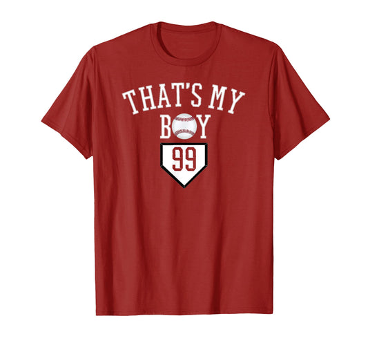 99 Thats My Baseball Number T-Shirt - Aesthetic Graphic for Adults - T-Shirt, Sweatshirt, Hoodie