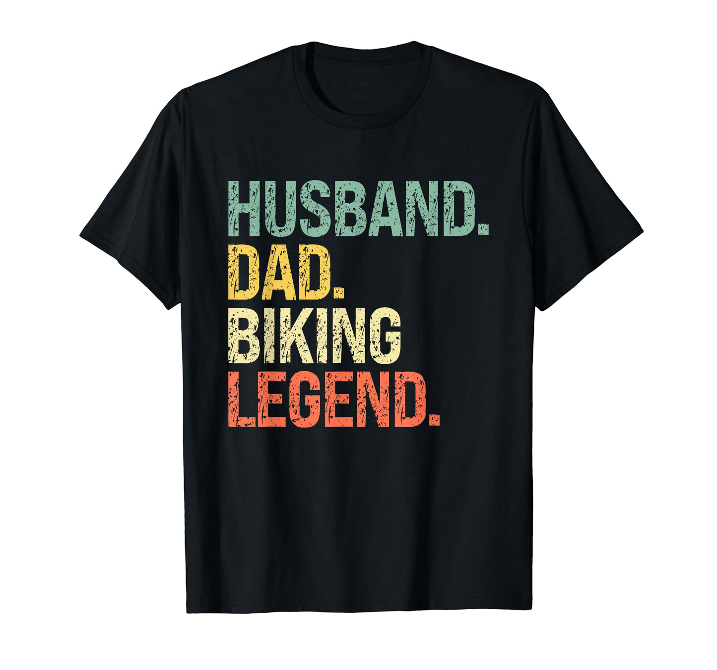 Husband Dad Biking Legend Fathers Day T-Shirt - Trendy Graphic for Adults - T-Shirt, Sweatshirt, Hoodie