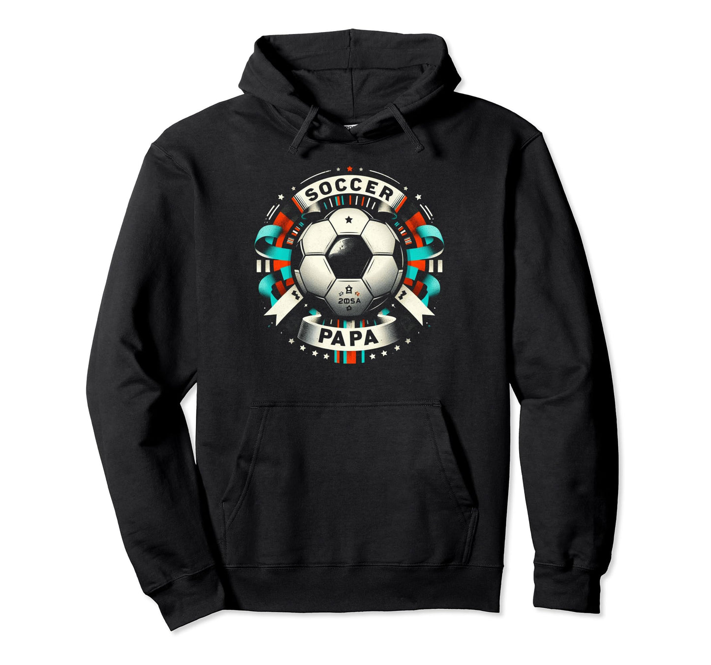 Soccer Papa Family Matching Dad Fathers Hoodie - Fun Novelty Design Unisex - T-Shirt, Sweatshirt, Hoodie