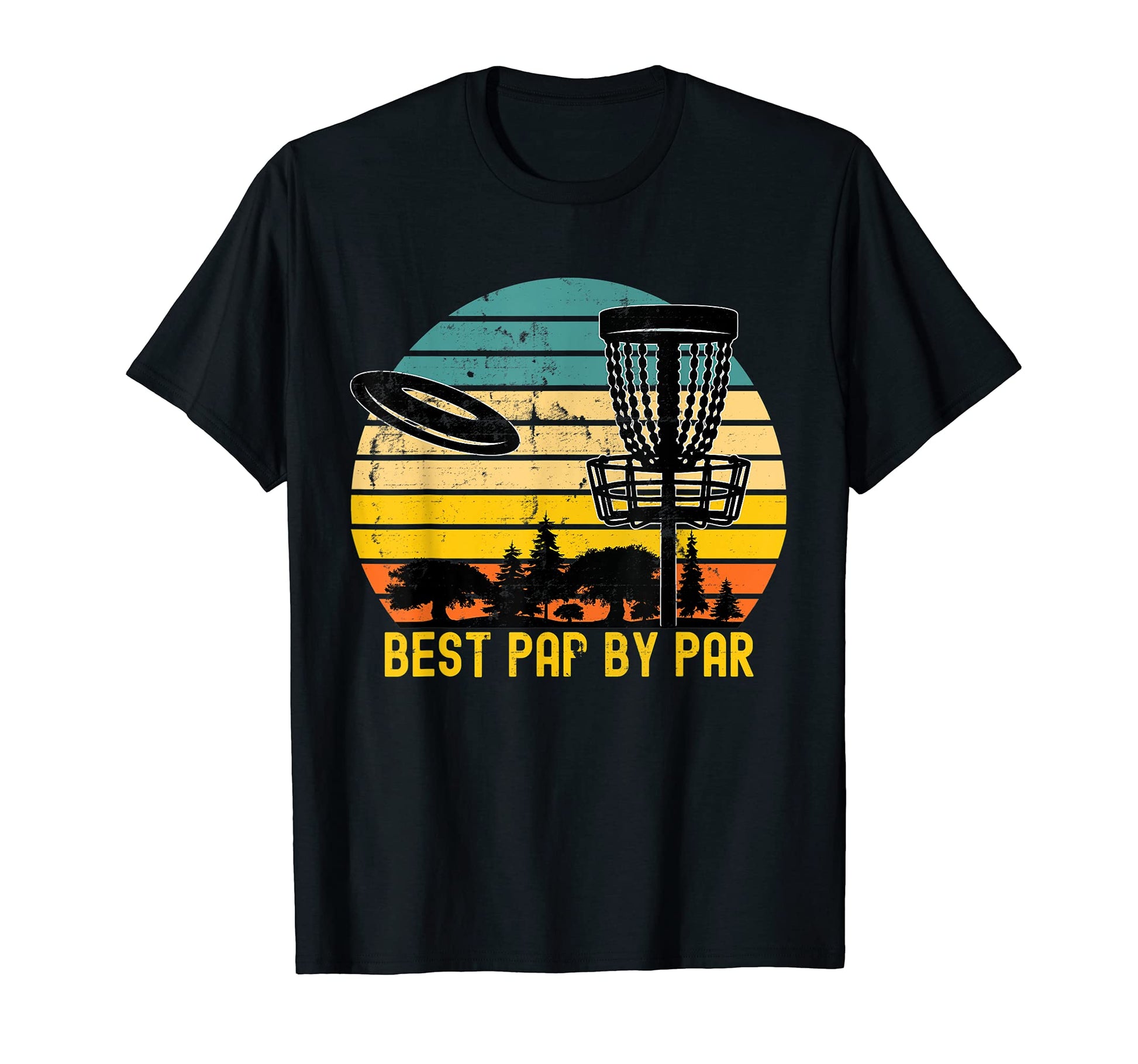 Disc Golf Dad Present Best Pap Par T-Shirt - Custom Art Print for Adults - T-Shirt, Sweatshirt, Hoodie