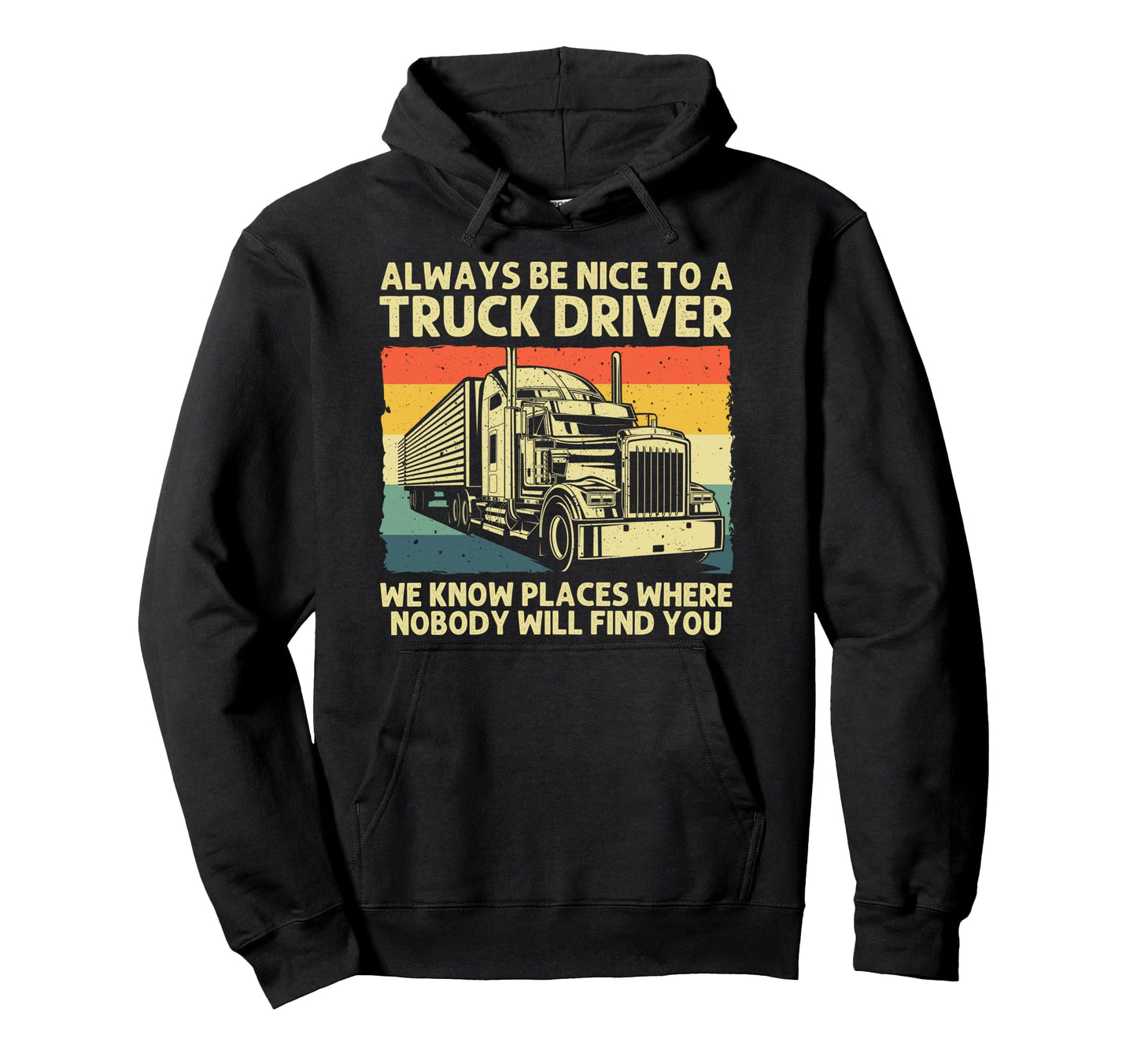 Best Truck Driver Art Dad Trucking Hoodie - Custom Art Print for Adults - T-Shirt, Sweatshirt, Hoodie