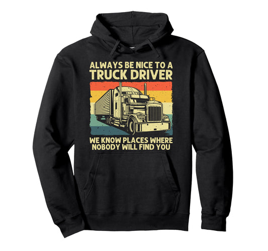Best Truck Driver Art Dad Trucking Hoodie - Custom Art Print for Adults - T-Shirt, Sweatshirt, Hoodie