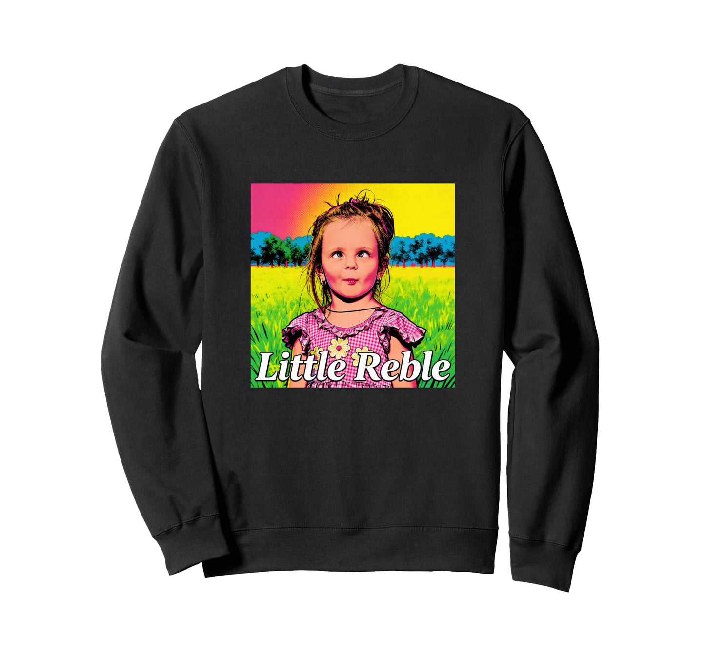 Pop Art Comic Portrait Little Sweatshirt - Streetwear Style for Adults - T-Shirt, Sweatshirt, Hoodie