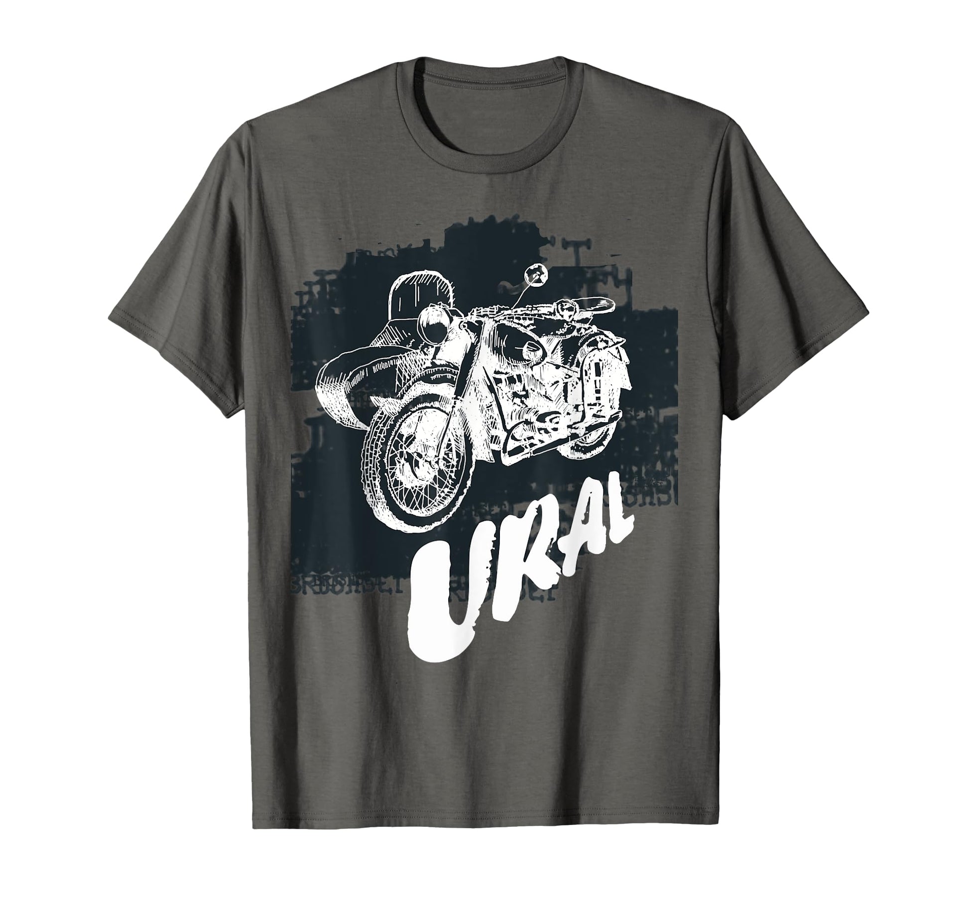 Motorcycle Ural Sidecar Motorbike T-Shirt - Minimalist Print Men Women - T-Shirt, Sweatshirt, Hoodie