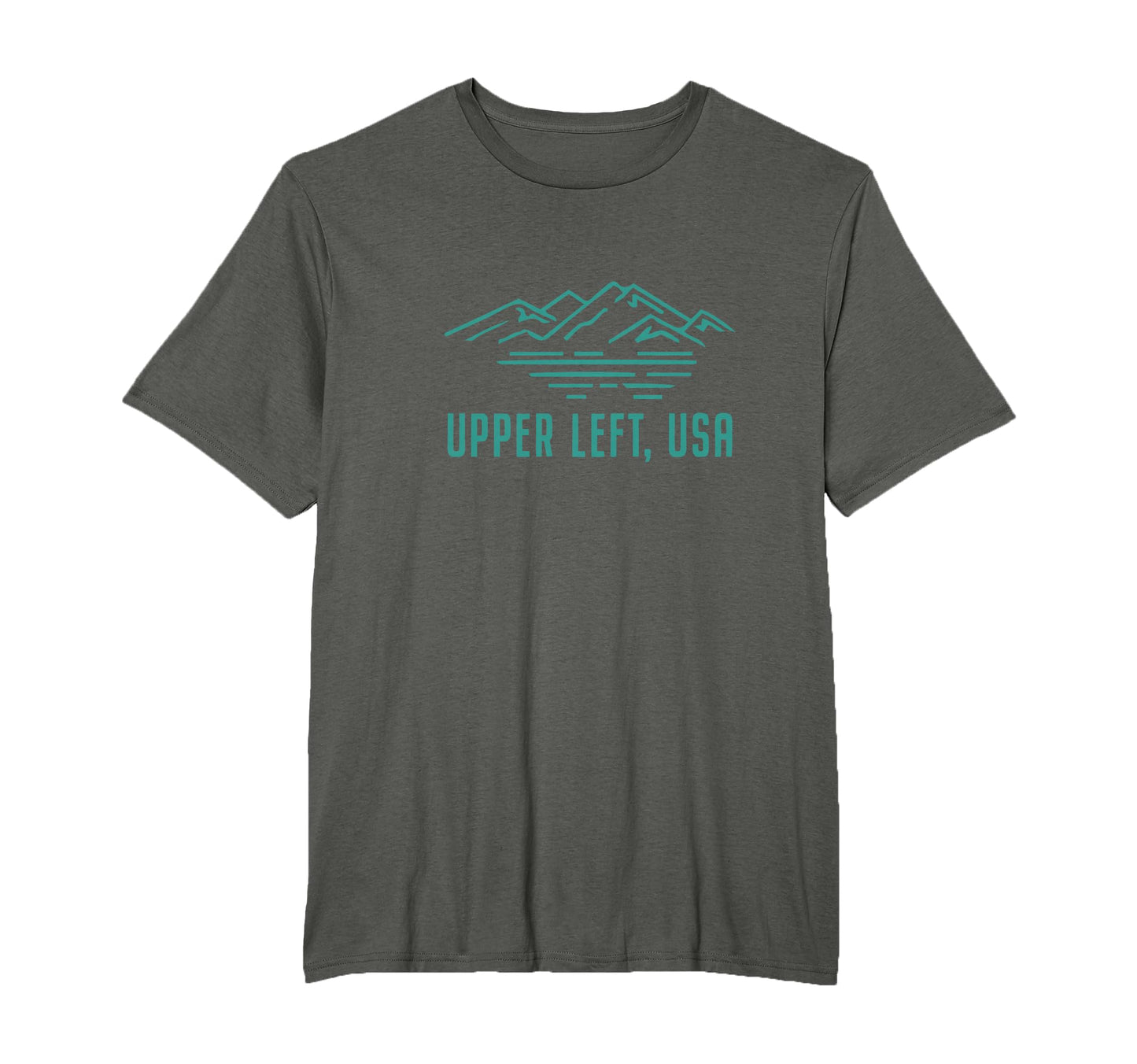 Upper Left Usa Womens And Mens Crew T-Shirt - Minimalist Print Men Women - T-Shirt, Sweatshirt, Hoodie