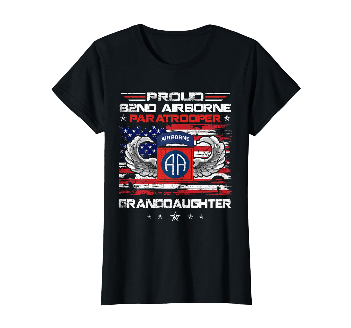 Proud 82Nd Airborne Paratrooper T-Shirt - Minimalist Print Men Women - T-Shirt, Sweatshirt, Hoodie