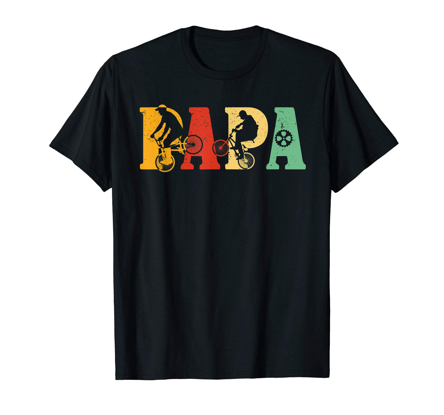 Mens Bmx Bicycle Biking Dad Art Biker T-Shirt - Minimalist Print Men Women - T-Shirt, Sweatshirt, Hoodie