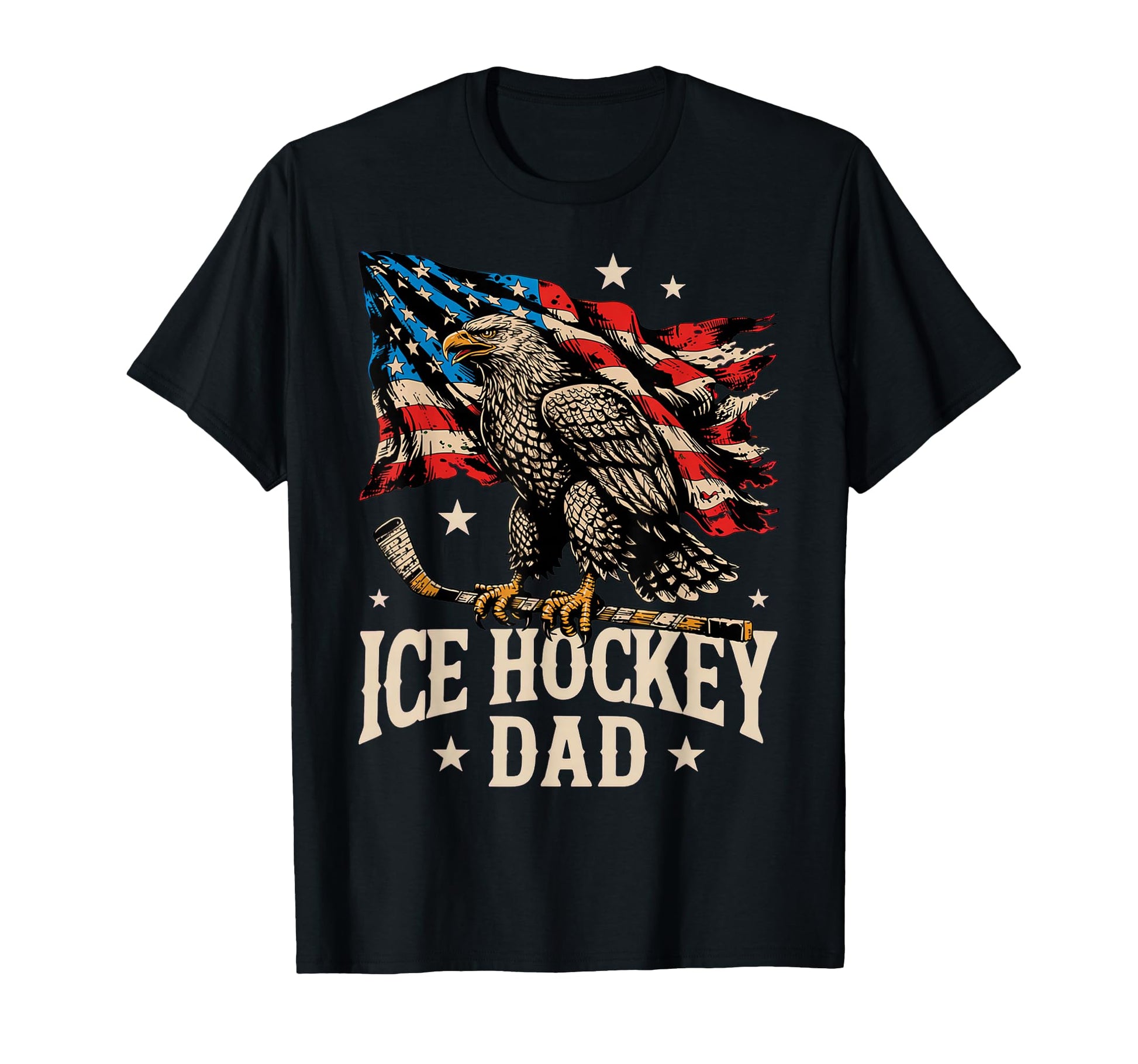 Proud Ice Hockey Fathers Day T-Shirt - Casual Everyday Wear for Adults - T-Shirt, Sweatshirt, Hoodie