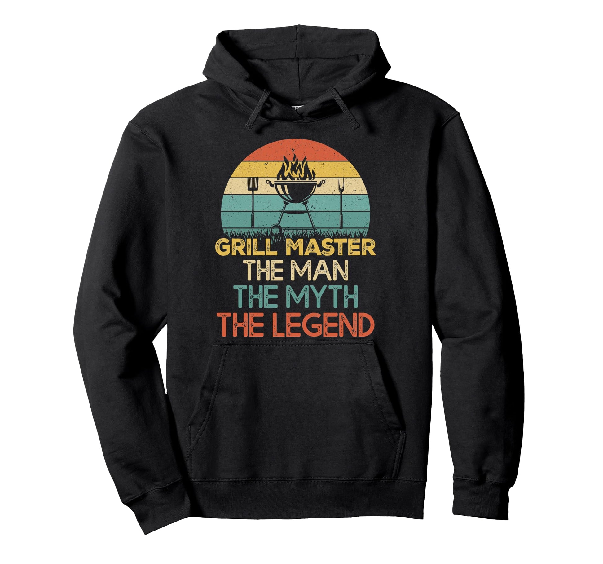 Funny Bbq Dad Grill Master Myth Legend Hoodie - Custom Art Print Unisex - T-Shirt, Sweatshirt, Hoodie