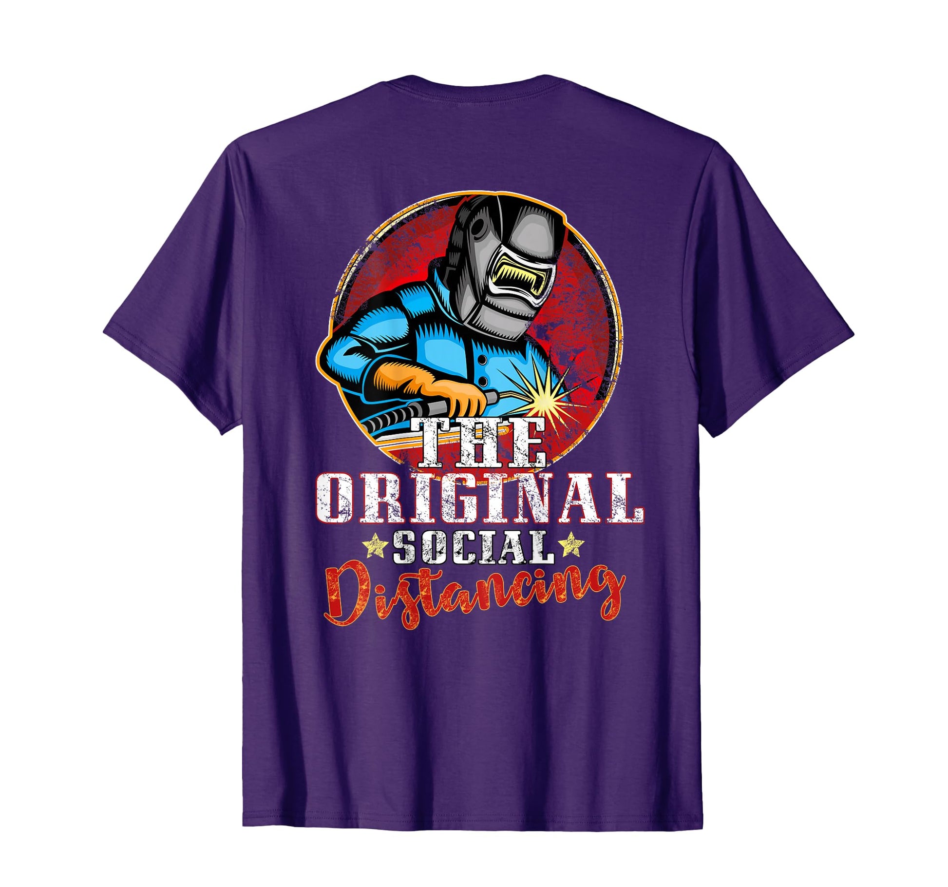 Welder Gift Funny Welding Art Back Dad T-Shirt - Custom Art Print Unisex - T-Shirt, Sweatshirt, Hoodie