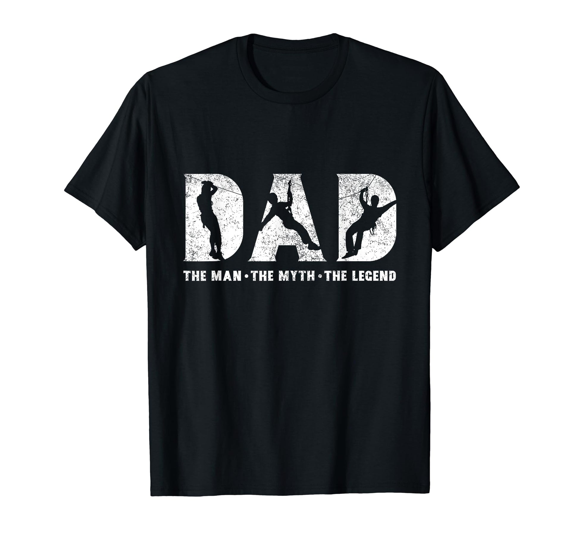 Zip Line Dad Myth Legend Fathers T-Shirt - Fun Novelty Design for Adults - T-Shirt, Sweatshirt, Hoodie