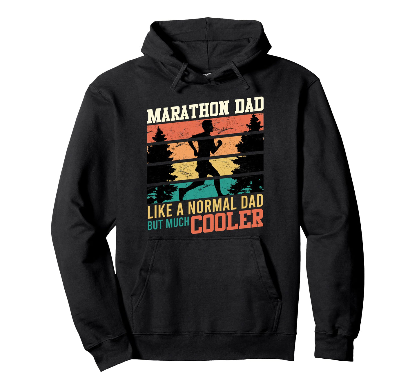 Daddy Marathon Dad Like Normal Dad Hoodie - Aesthetic Graphic for Adults - T-Shirt, Sweatshirt, Hoodie