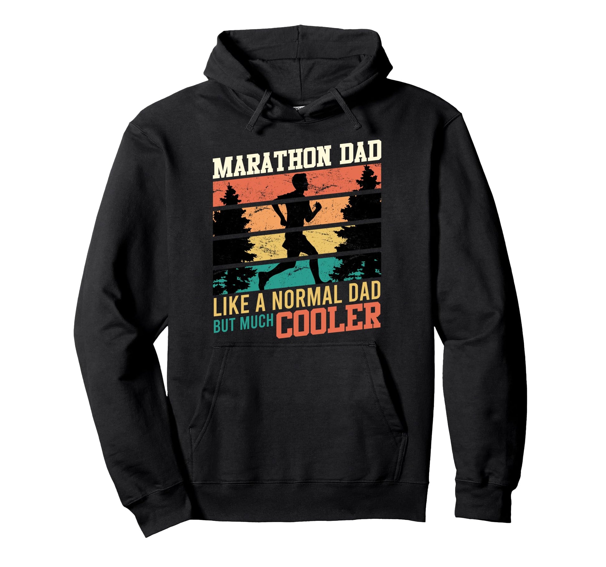 Daddy Marathon Dad Like Normal Dad Hoodie - Aesthetic Graphic for Adults - T-Shirt, Sweatshirt, Hoodie