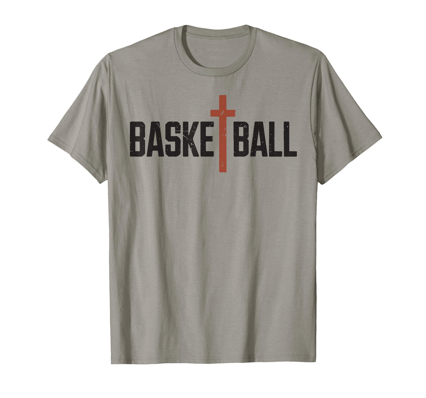 Mens Christian Basketball Cross T-Shirt - Aesthetic Graphic for Adults - T-Shirt, Sweatshirt, Hoodie