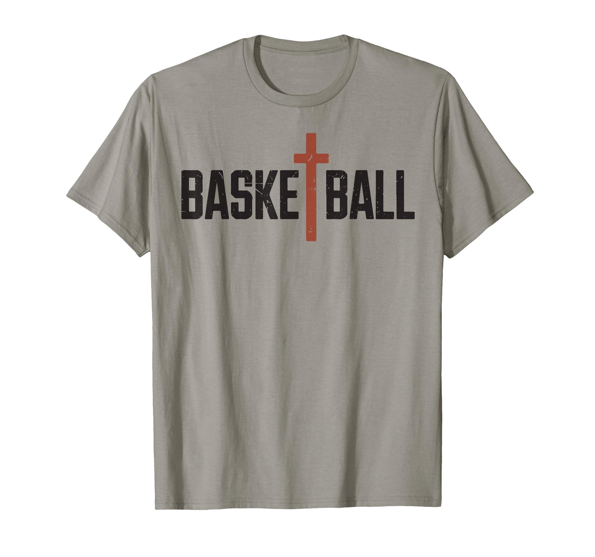 Mens Christian Basketball Cross T-Shirt - Aesthetic Graphic for Adults - T-Shirt, Sweatshirt, Hoodie