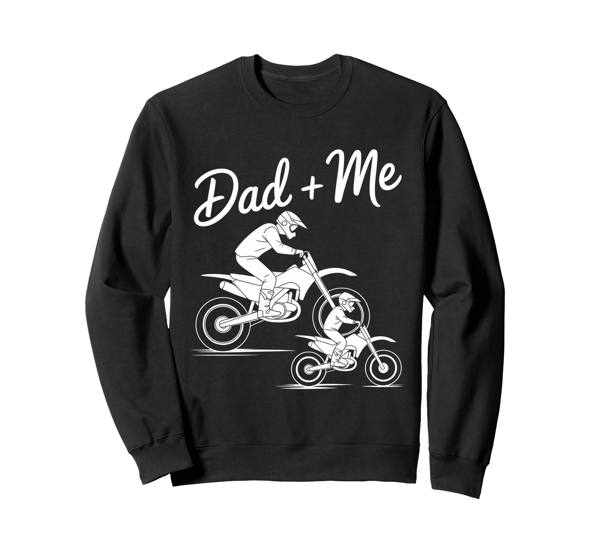 Like Father Like Son Dad And Me Biker Sweatshirt - Graphic Print Men Women - T-Shirt, Sweatshirt, Hoodie