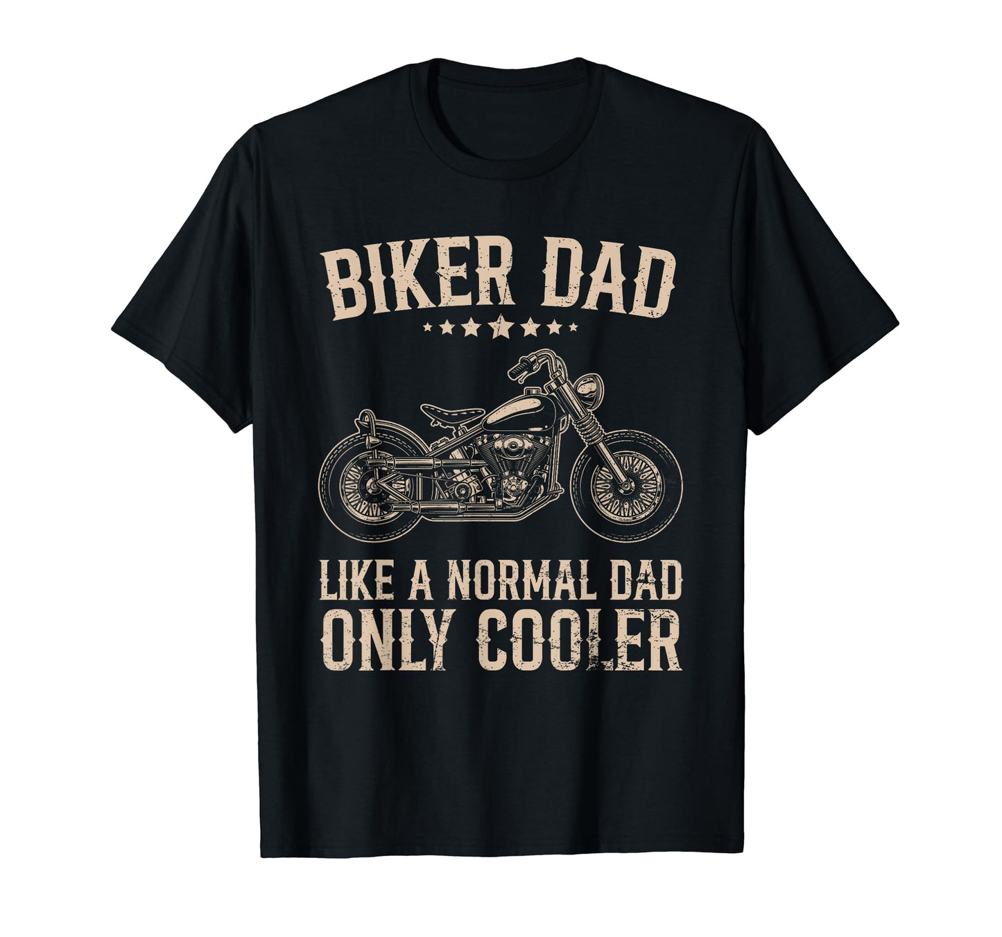 Biker Dad Like Normal Dad Only Cooler T-Shirt - Minimalist Print Men Women - T-Shirt, Sweatshirt, Hoodie
