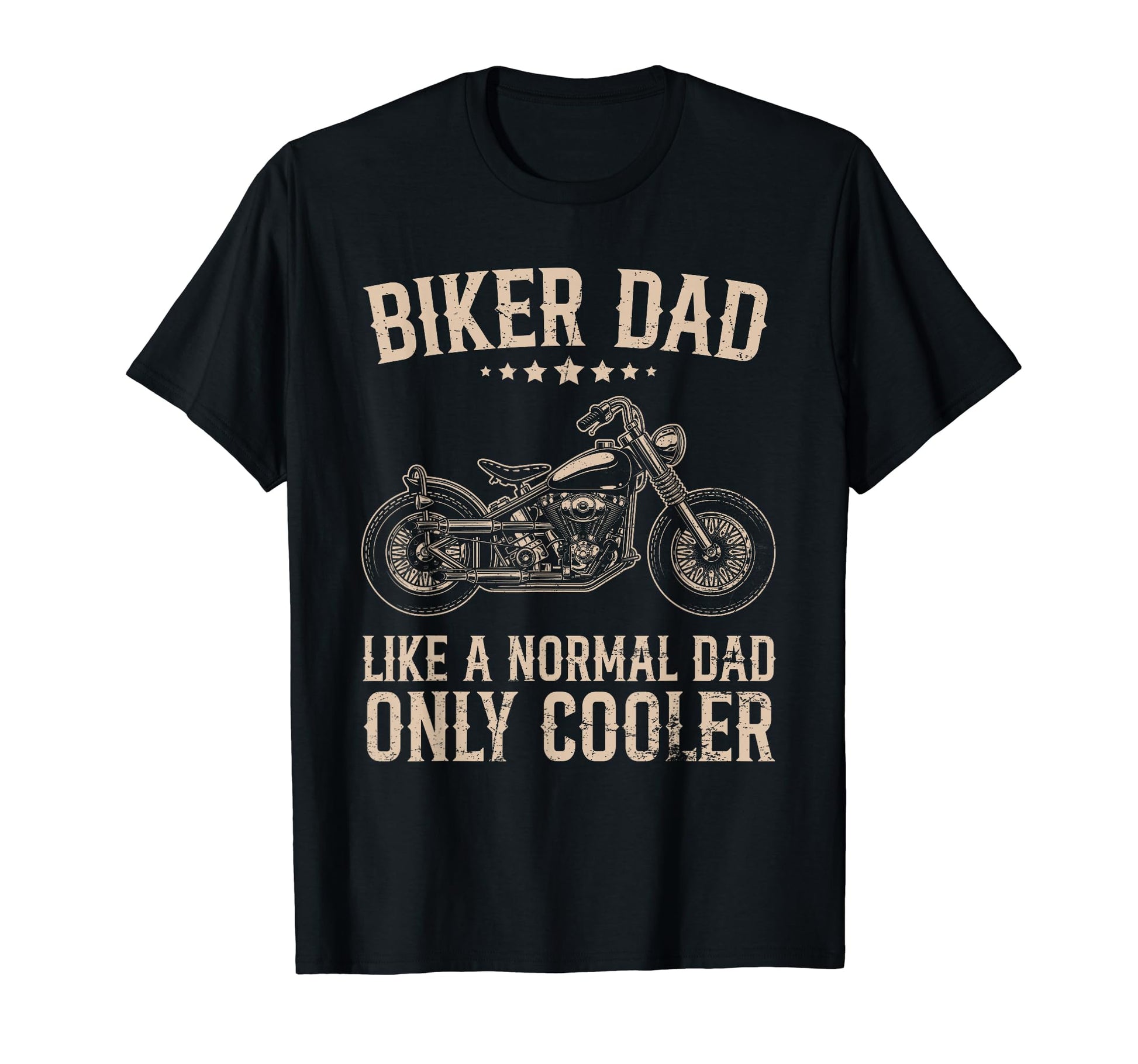Biker Dad Like Normal Dad Only Cooler T-Shirt - Minimalist Print Men Women - T-Shirt, Sweatshirt, Hoodie