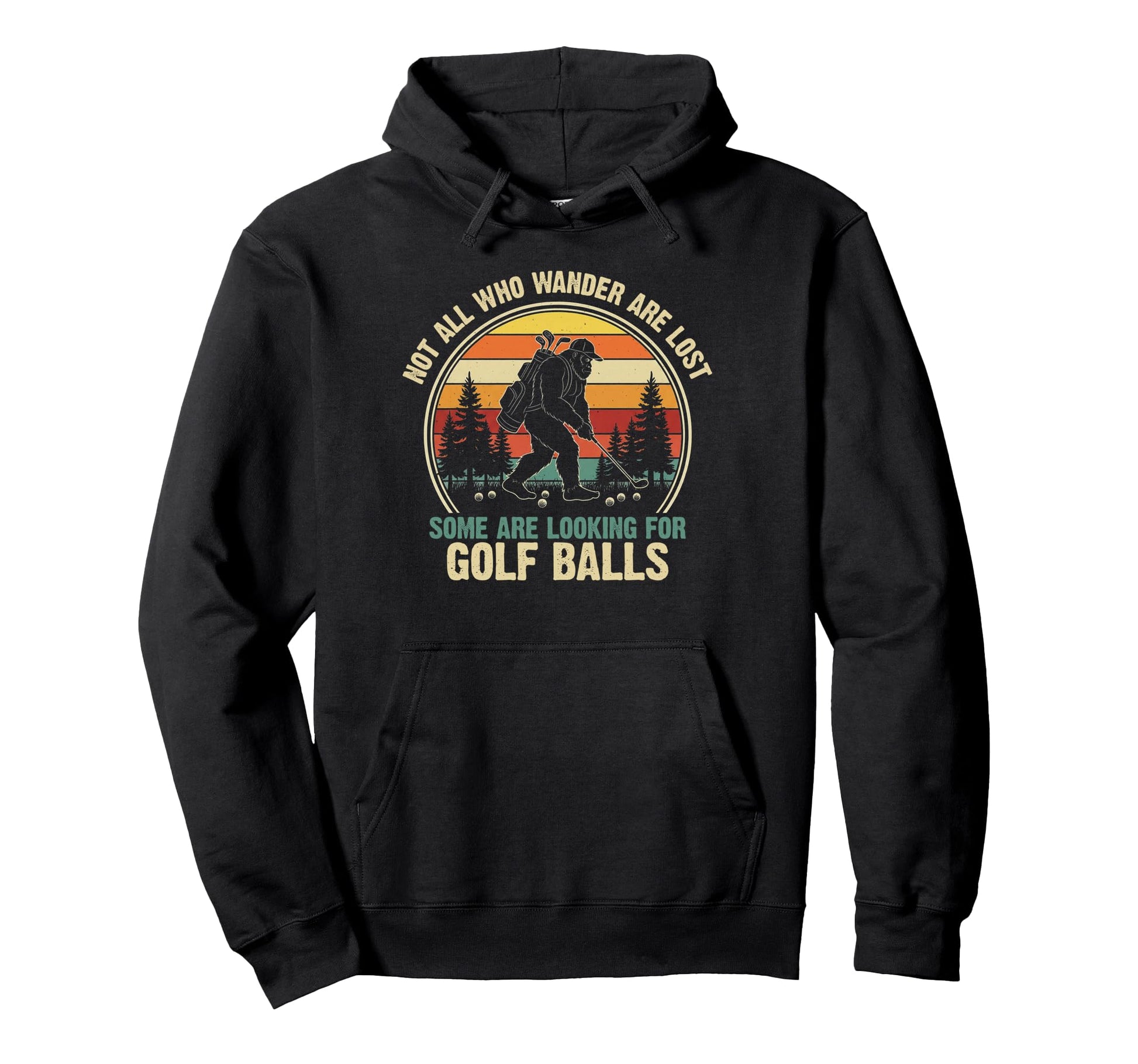Not All Who Wander Art Lost Golf Hoodie - Aesthetic Graphic Men Women - T-Shirt, Sweatshirt, Hoodie