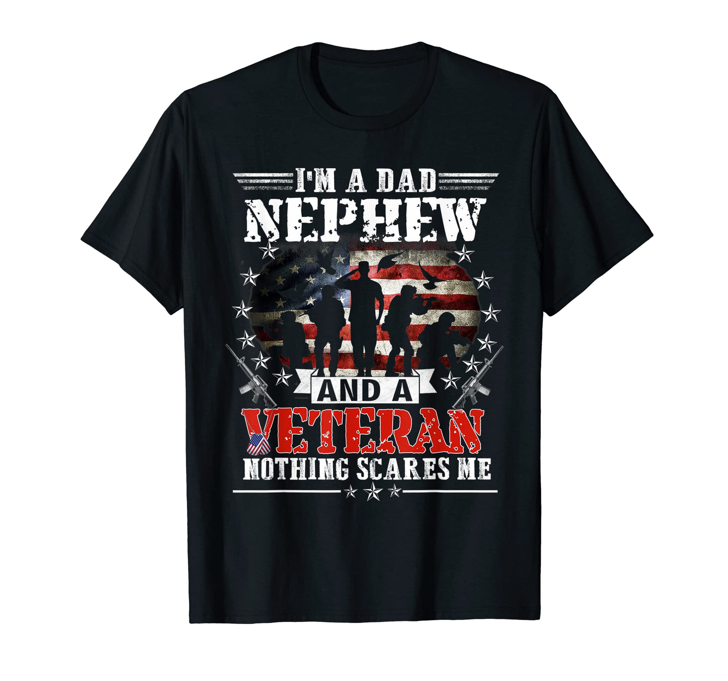 Im Dad Nephew Veteran Memorial Day T-Shirt - Aesthetic Graphic Unisex - T-Shirt, Sweatshirt, Hoodie