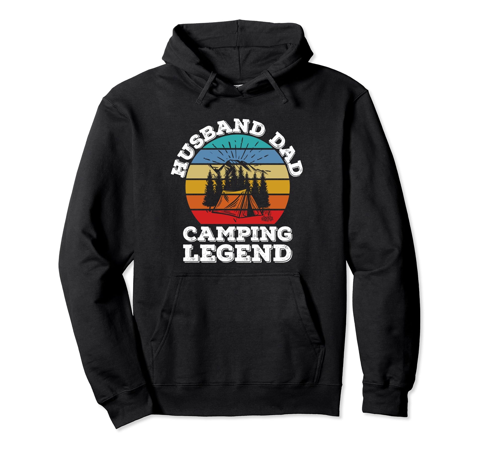 Husband Dad Camping Legend Hoodie - Streetwear Style Unisex - T-Shirt, Sweatshirt, Hoodie