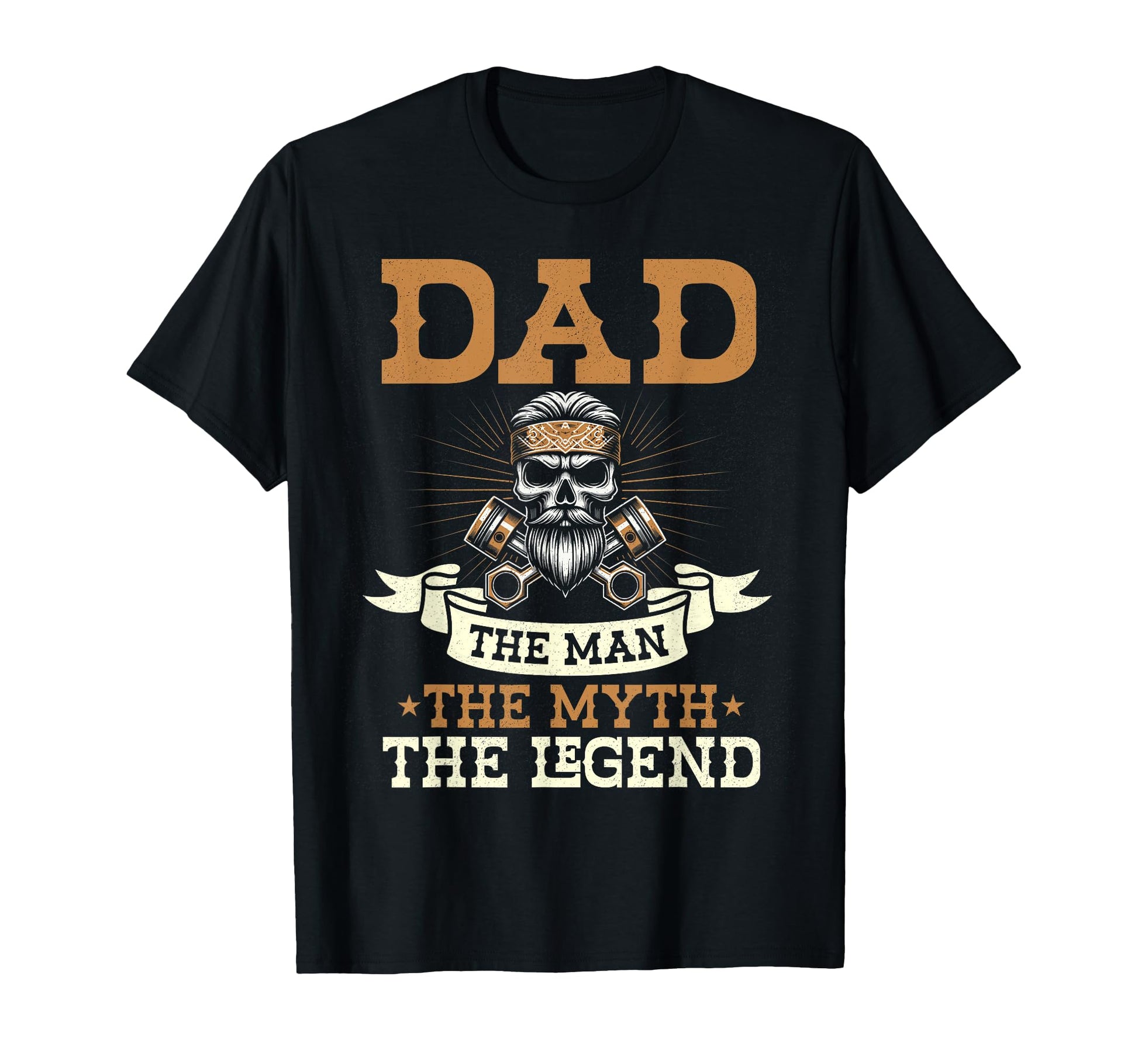 Dad Myth Legend Motorcycle Biker Dad T-Shirt - Unique Graphic for Adults - T-Shirt, Sweatshirt, Hoodie