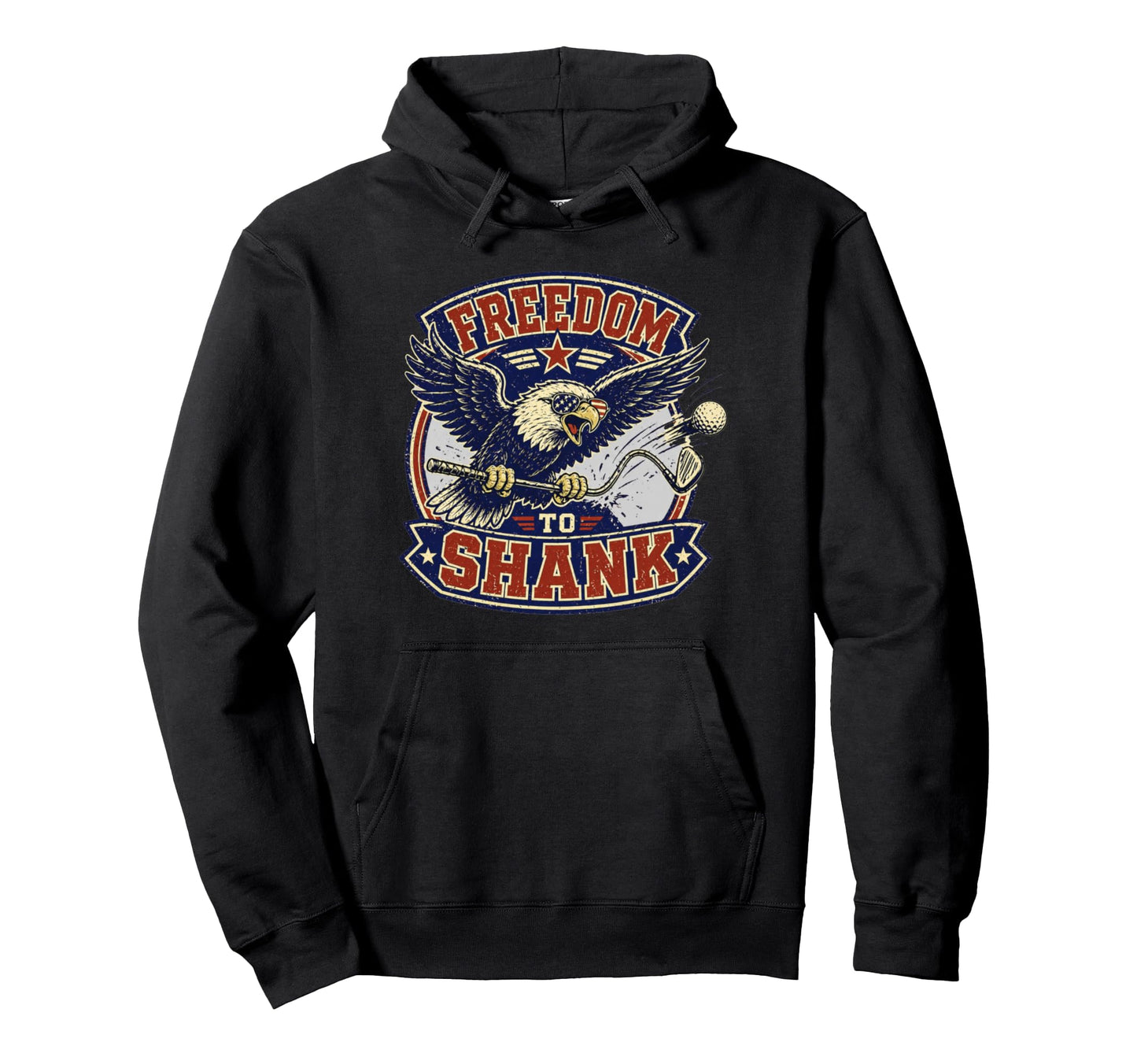 Freedom To Shank Funny July 4Th Golf Lover Hoodie - Novelty Apparel Unisex - T-Shirt, Sweatshirt, Hoodie
