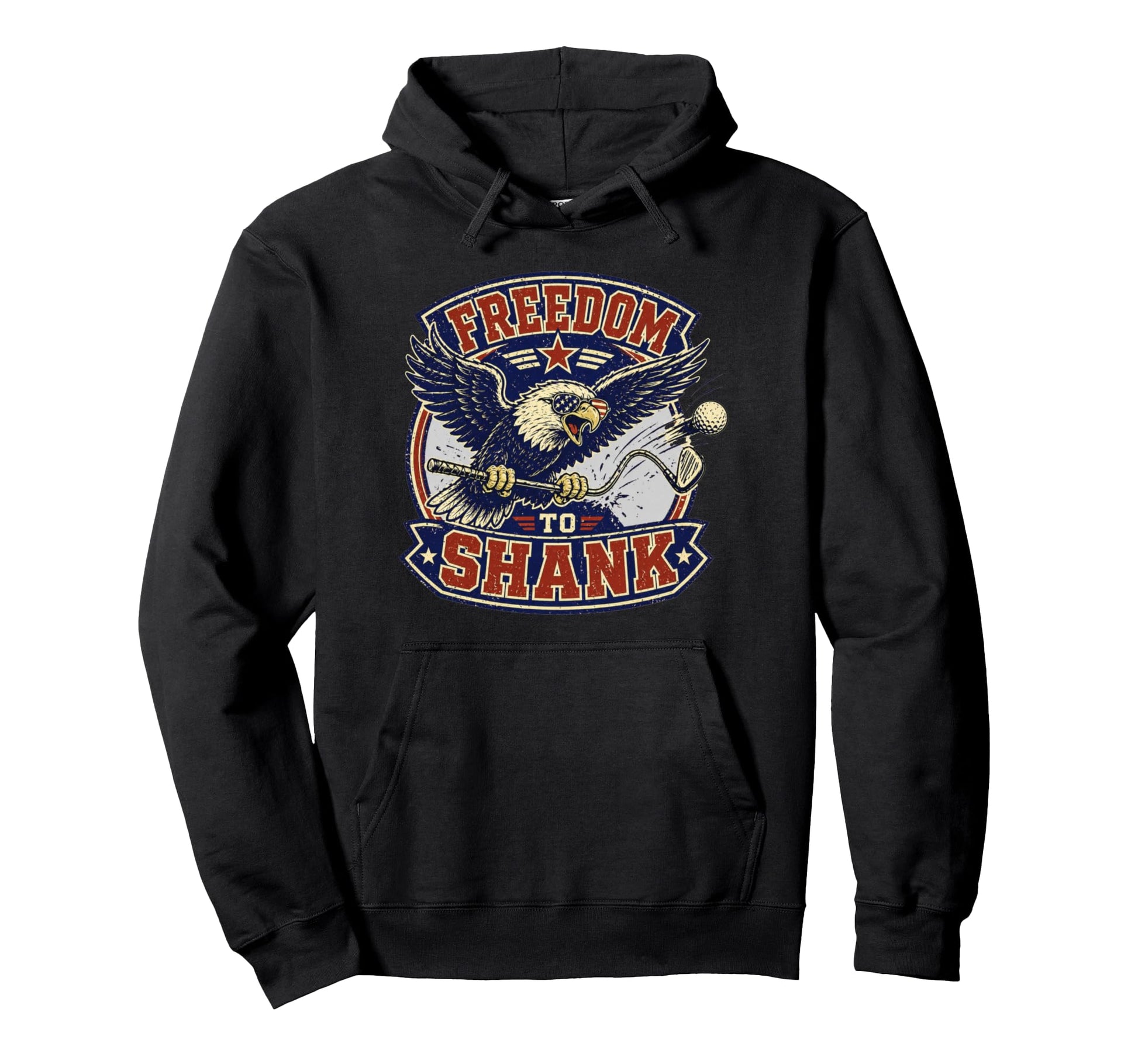 Freedom To Shank Funny July 4Th Golf Lover Hoodie - Novelty Apparel Unisex - T-Shirt, Sweatshirt, Hoodie