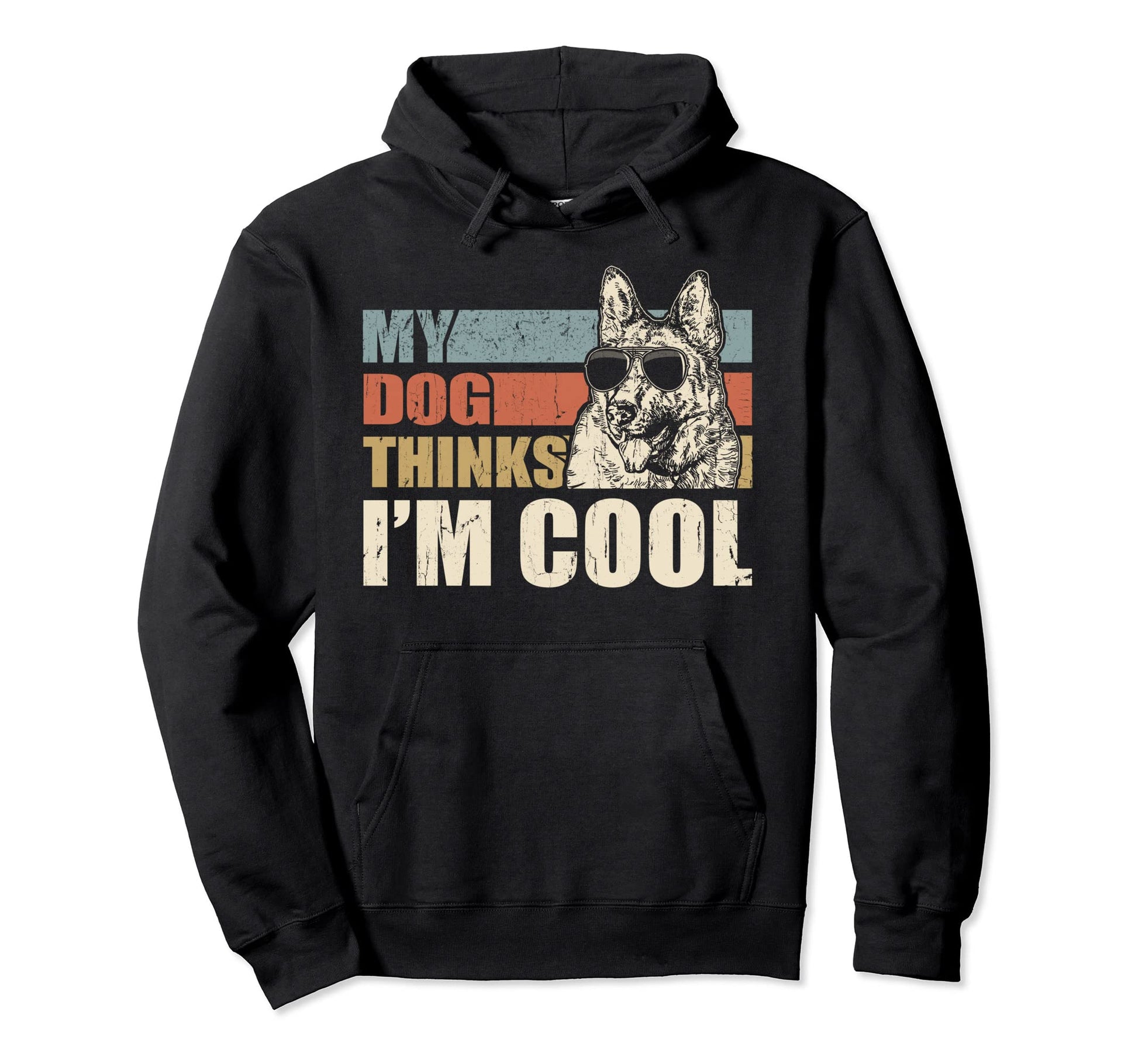 My Dog Thinks Im White German Shepherd Hoodie - Minimalist Print Unisex - T-Shirt, Sweatshirt, Hoodie
