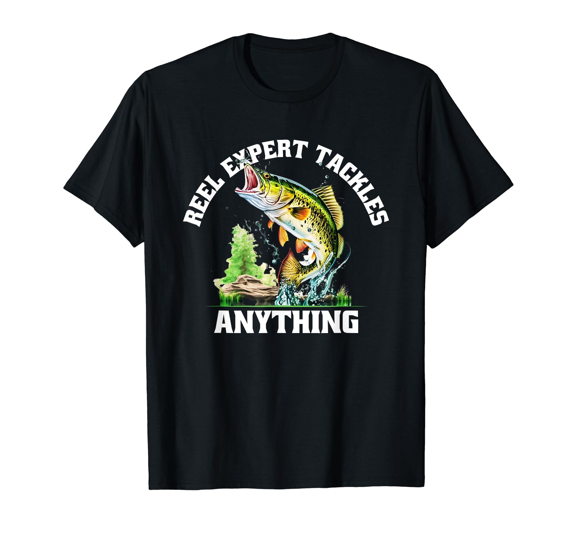 Reel Expert Tackles Anything Fishing T-Shirt - Custom Art Print Unisex - T-Shirt, Sweatshirt, Hoodie